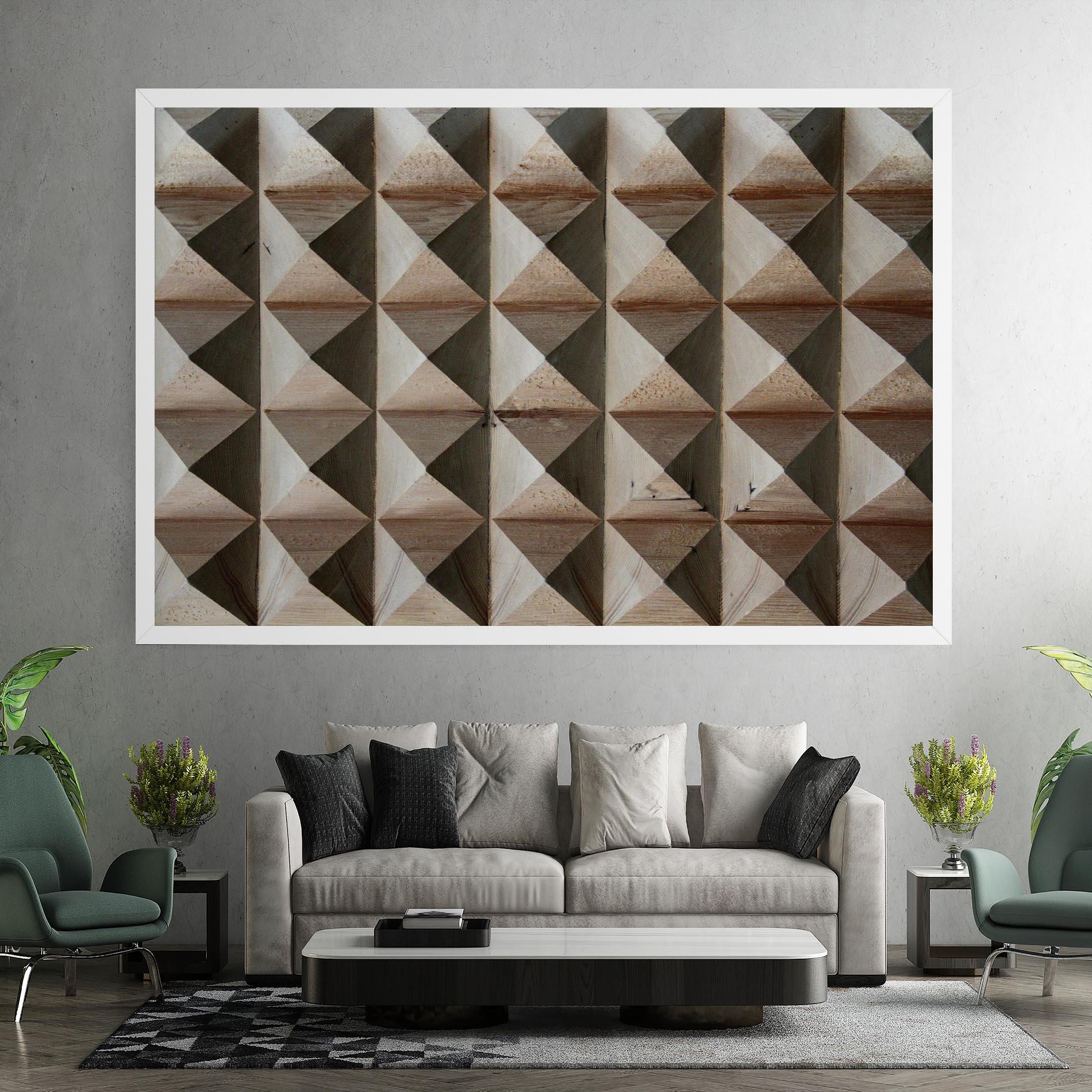 Leinwandbild Cream Pyramid mockup 7