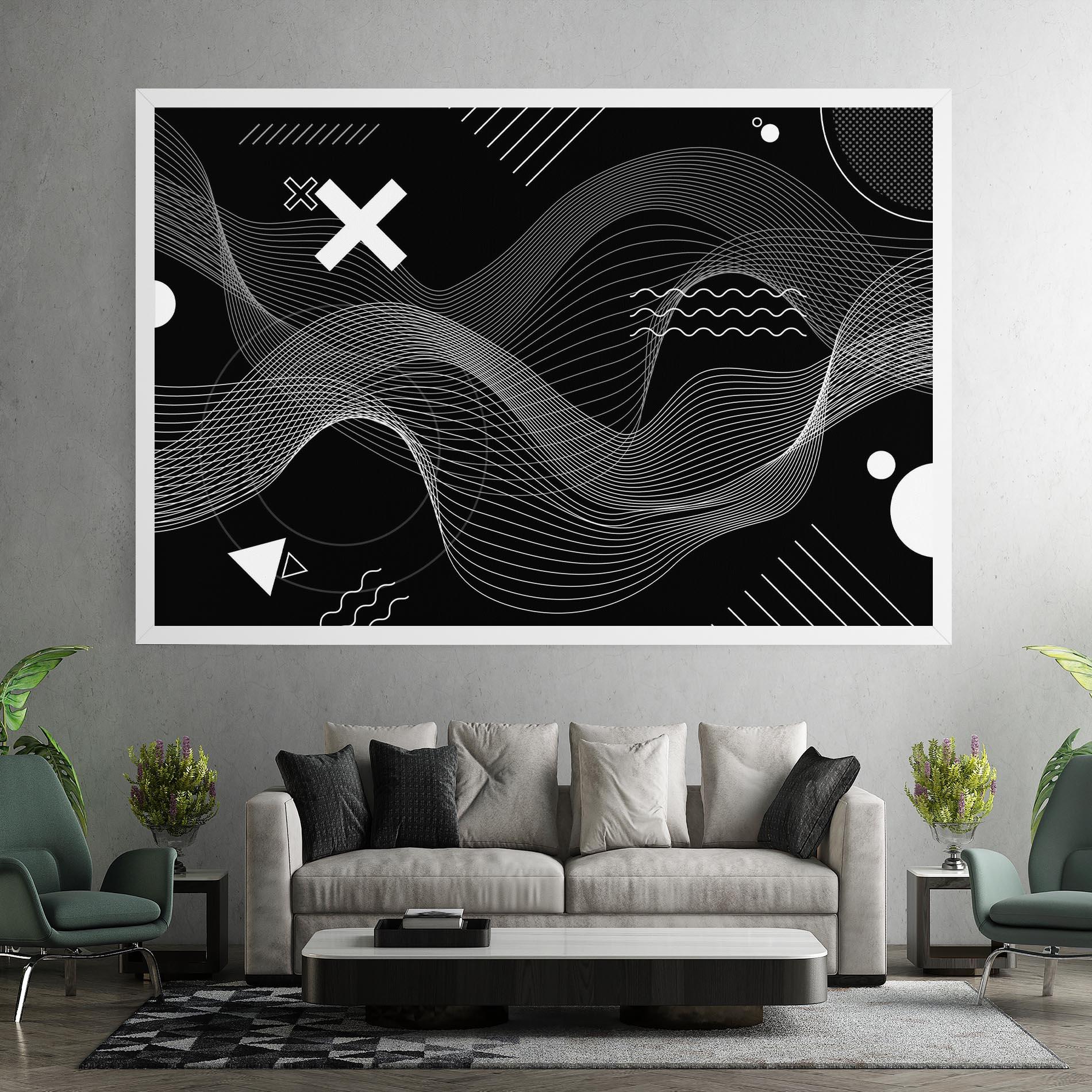 Leinwandbild Geometric Lines mockup 7