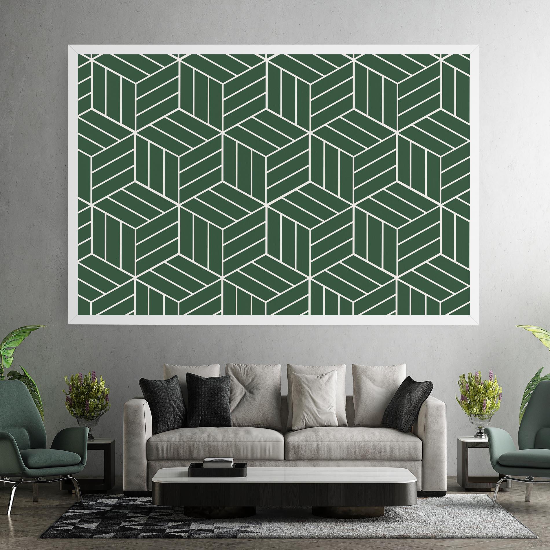 Leinwandbild Green Square mockup 7
