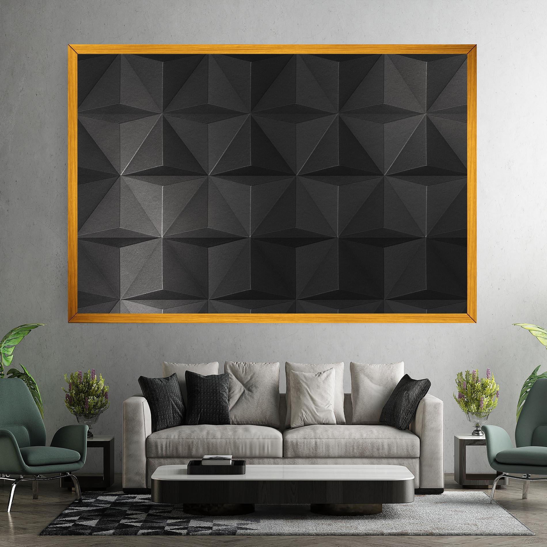 Leinwandbild Black Shade Triangle mockup 7