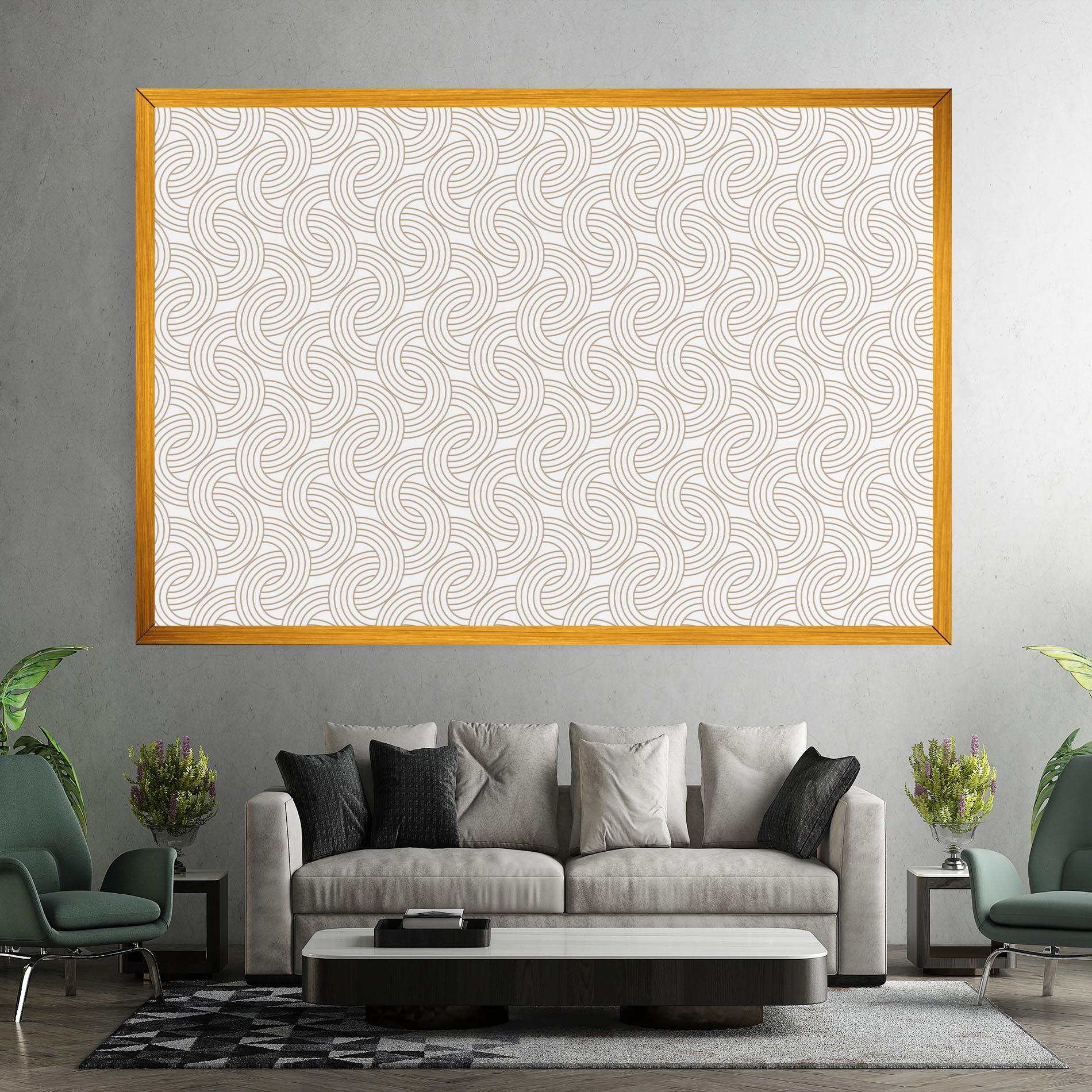 Leinwandbild Cream Lines mockup 7
