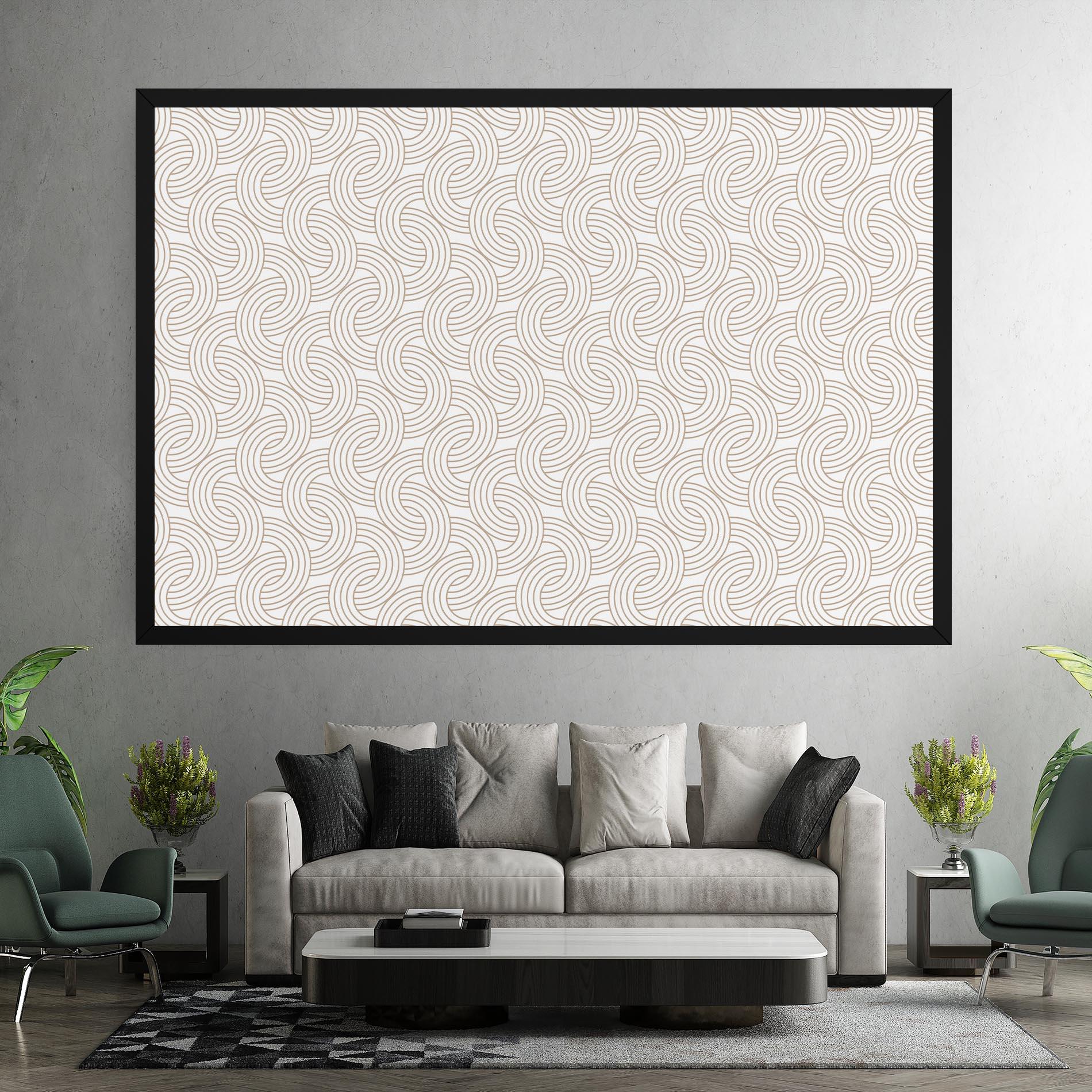 Leinwandbild Cream Lines mockup 7