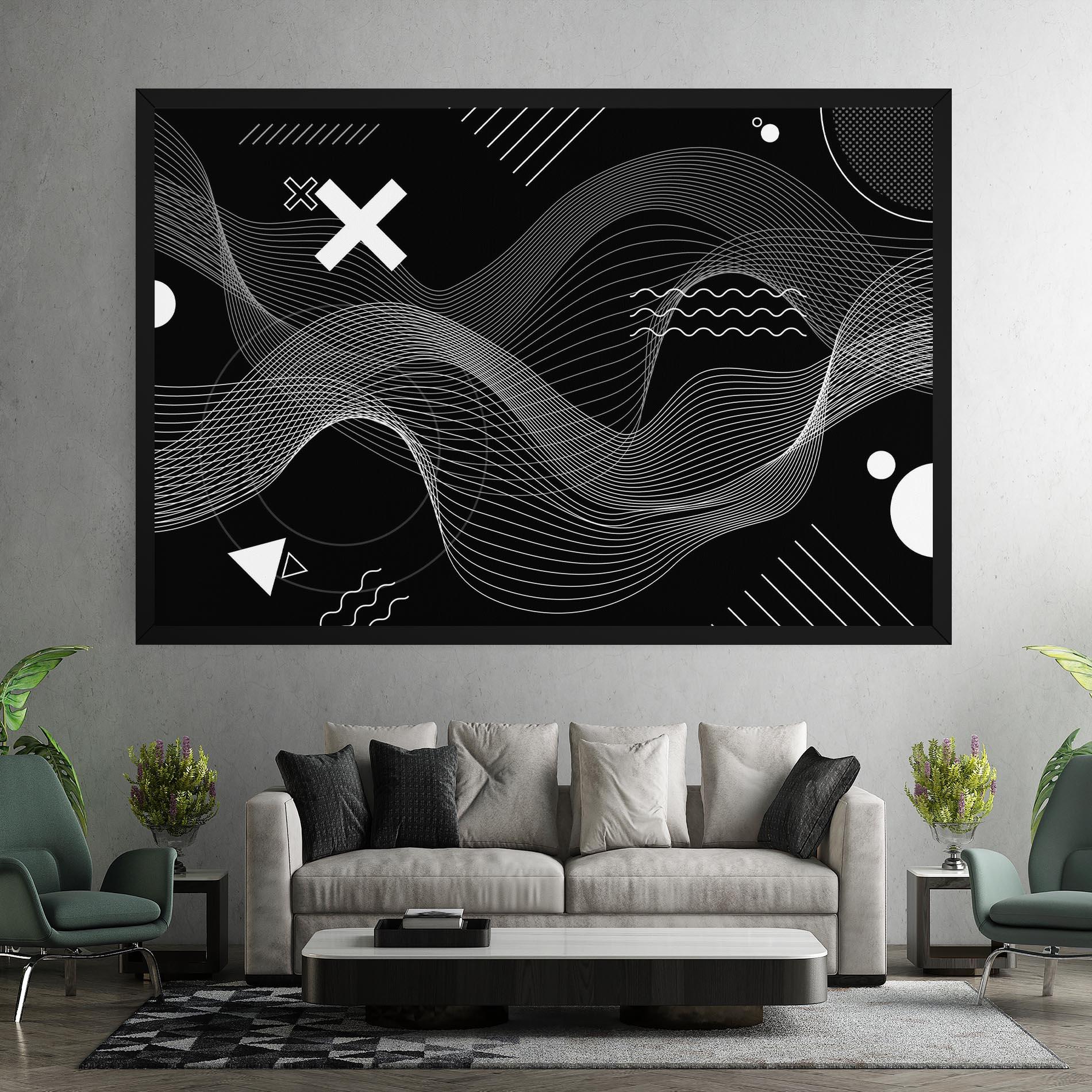 Leinwandbild Geometric Lines mockup 7
