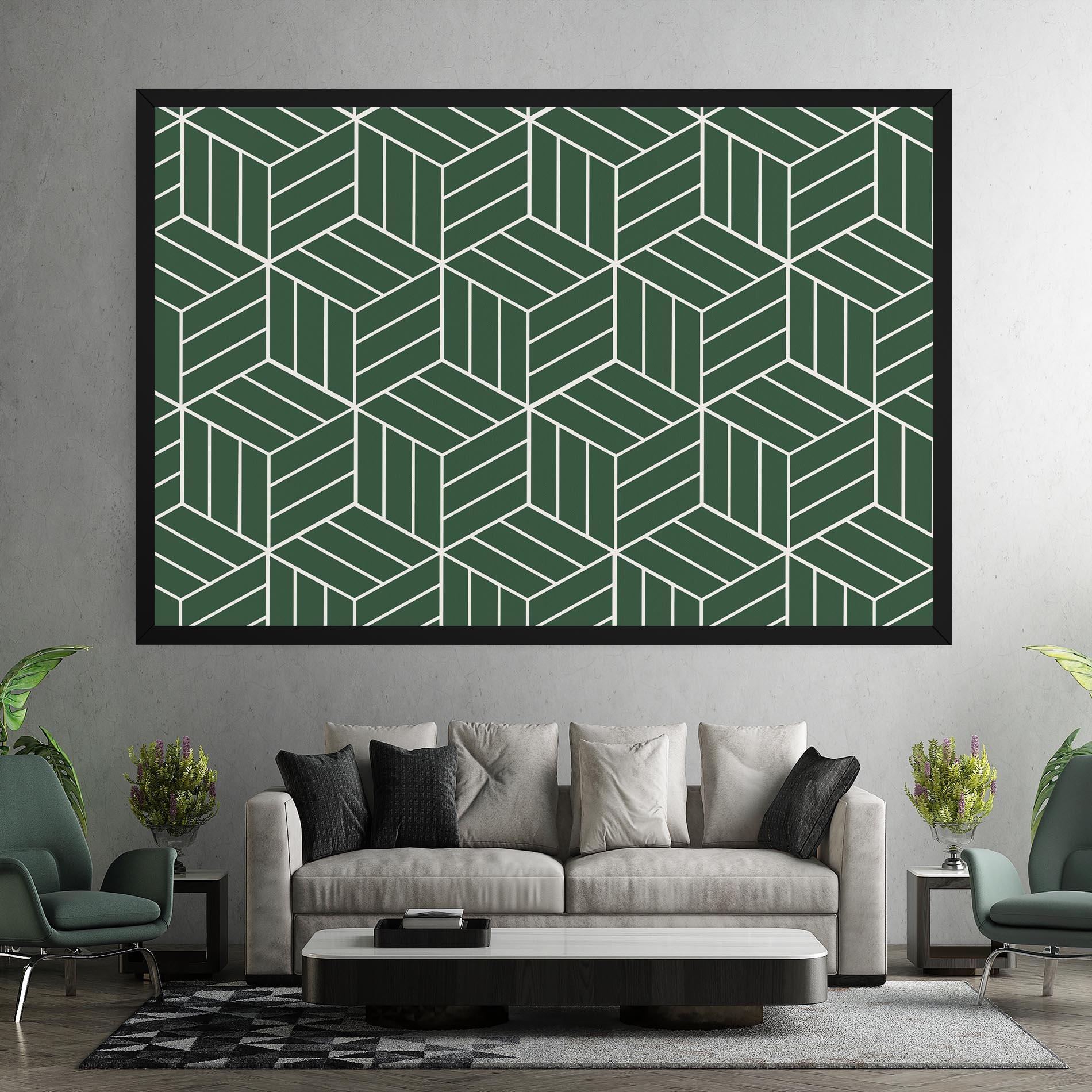 Leinwandbild Green Square mockup 7