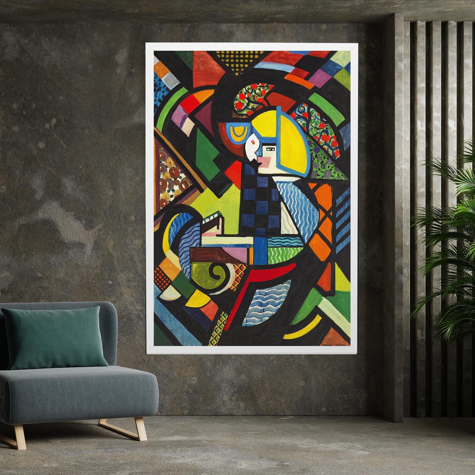 Leinwandbild Mix Color Shapes mockup 7