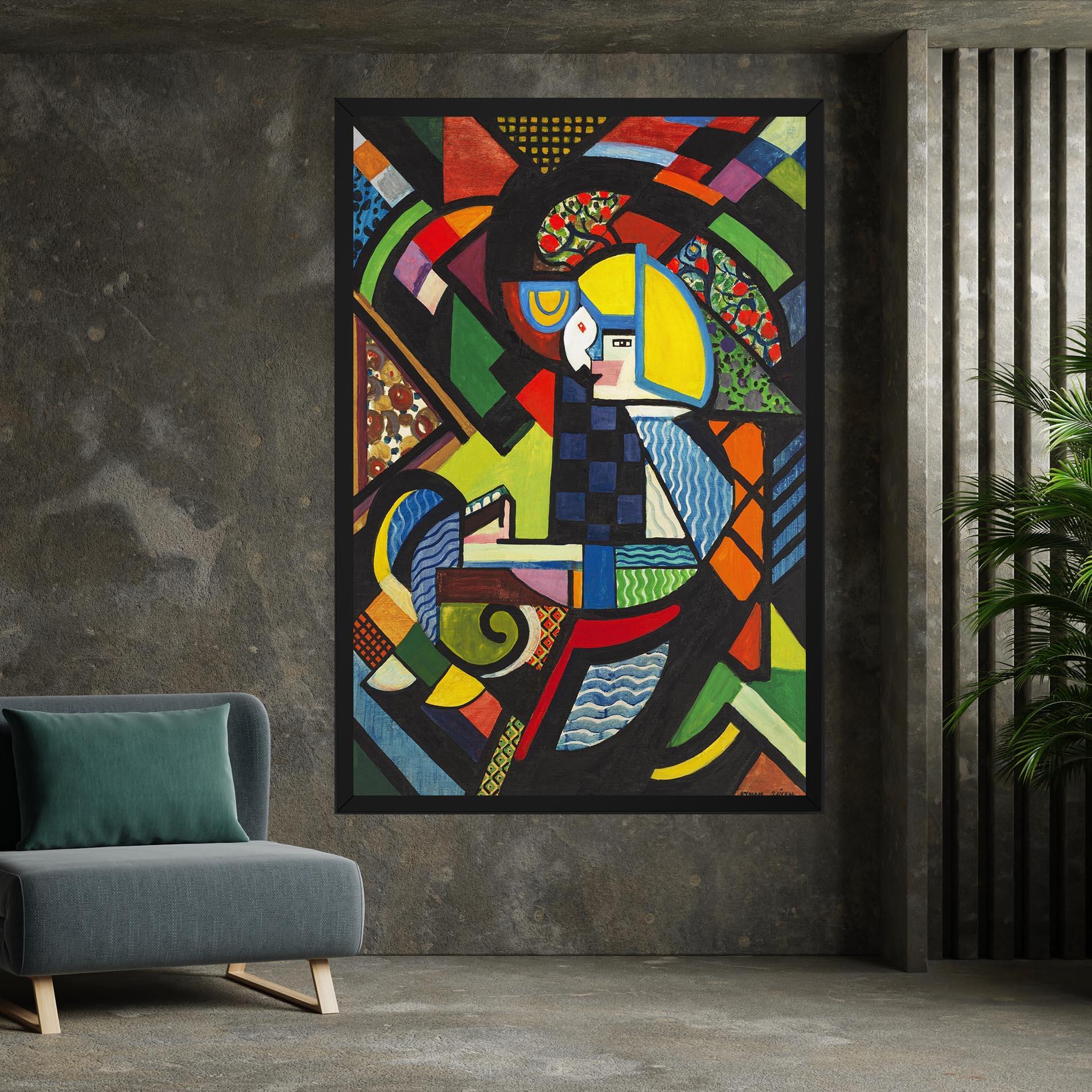 Leinwandbild Mix Color Shapes mockup 7