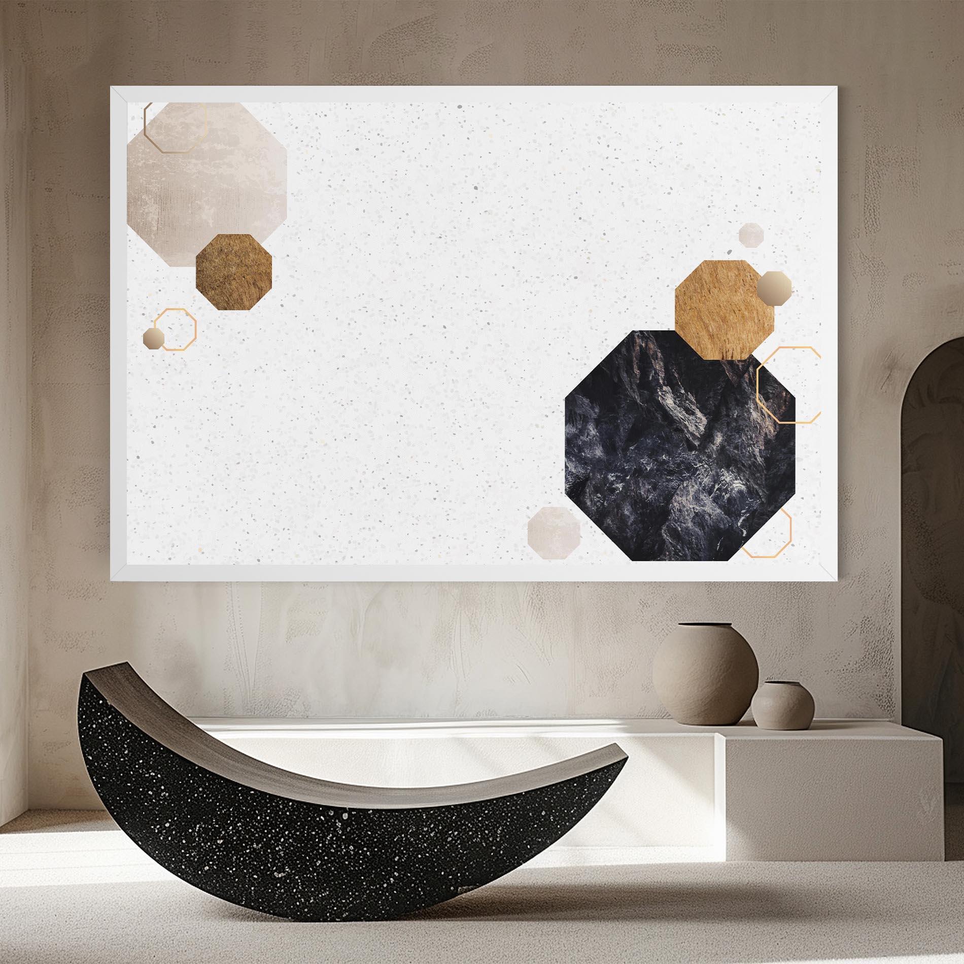 Leinwandbild Big Hexagon mockup 8