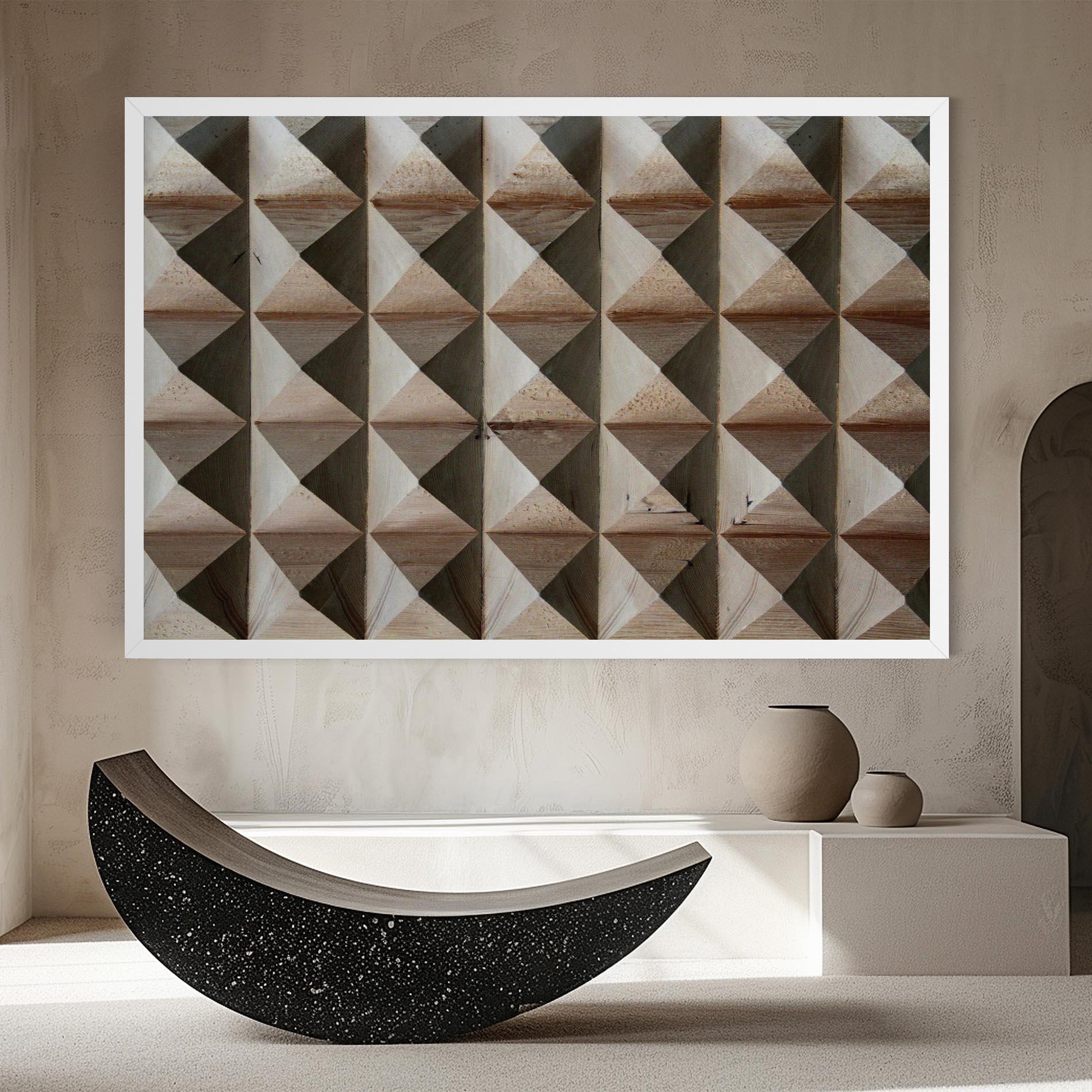 Leinwandbild Cream Pyramid mockup 8