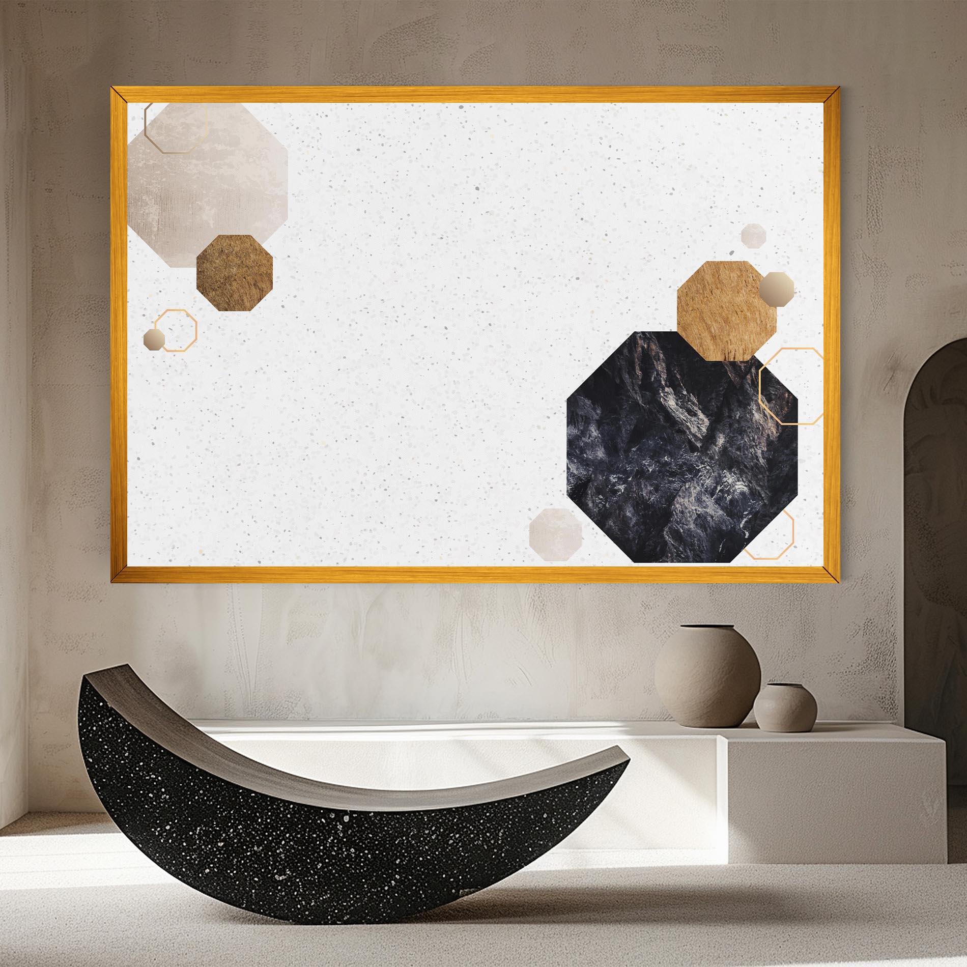 Leinwandbild Big Hexagon mockup 8