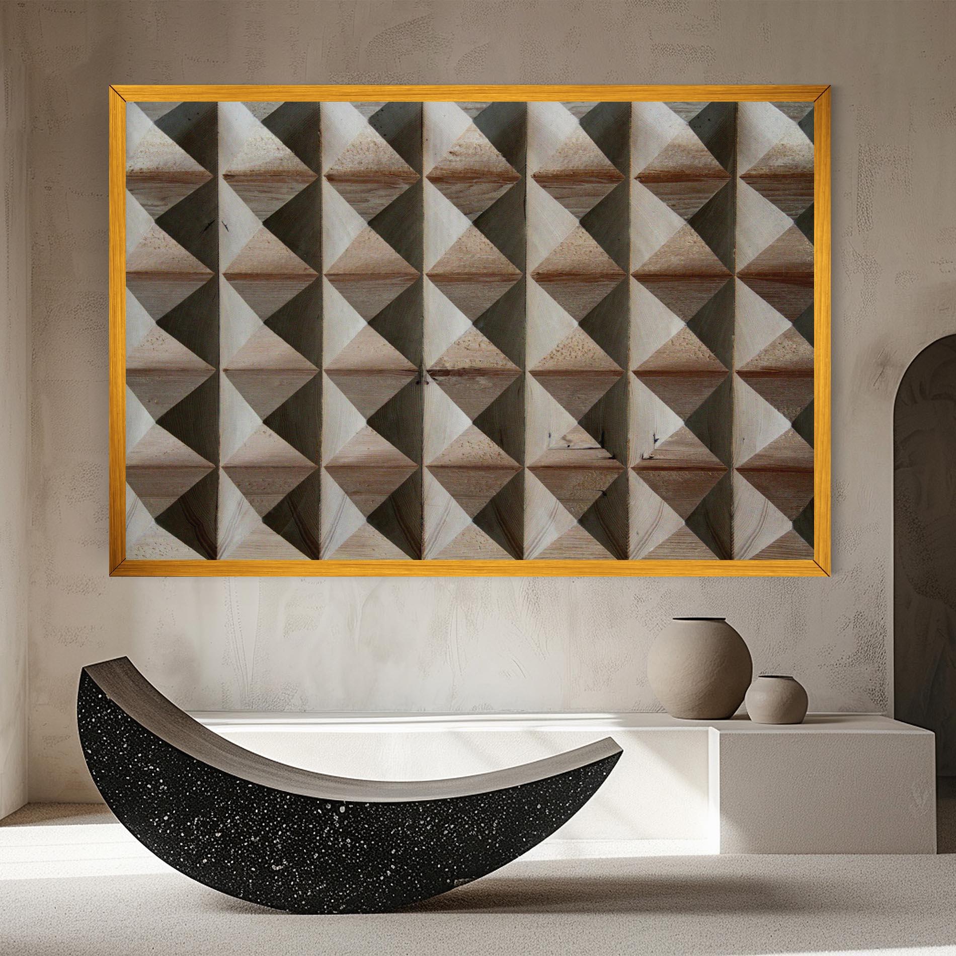 Leinwandbild Cream Pyramid mockup 8