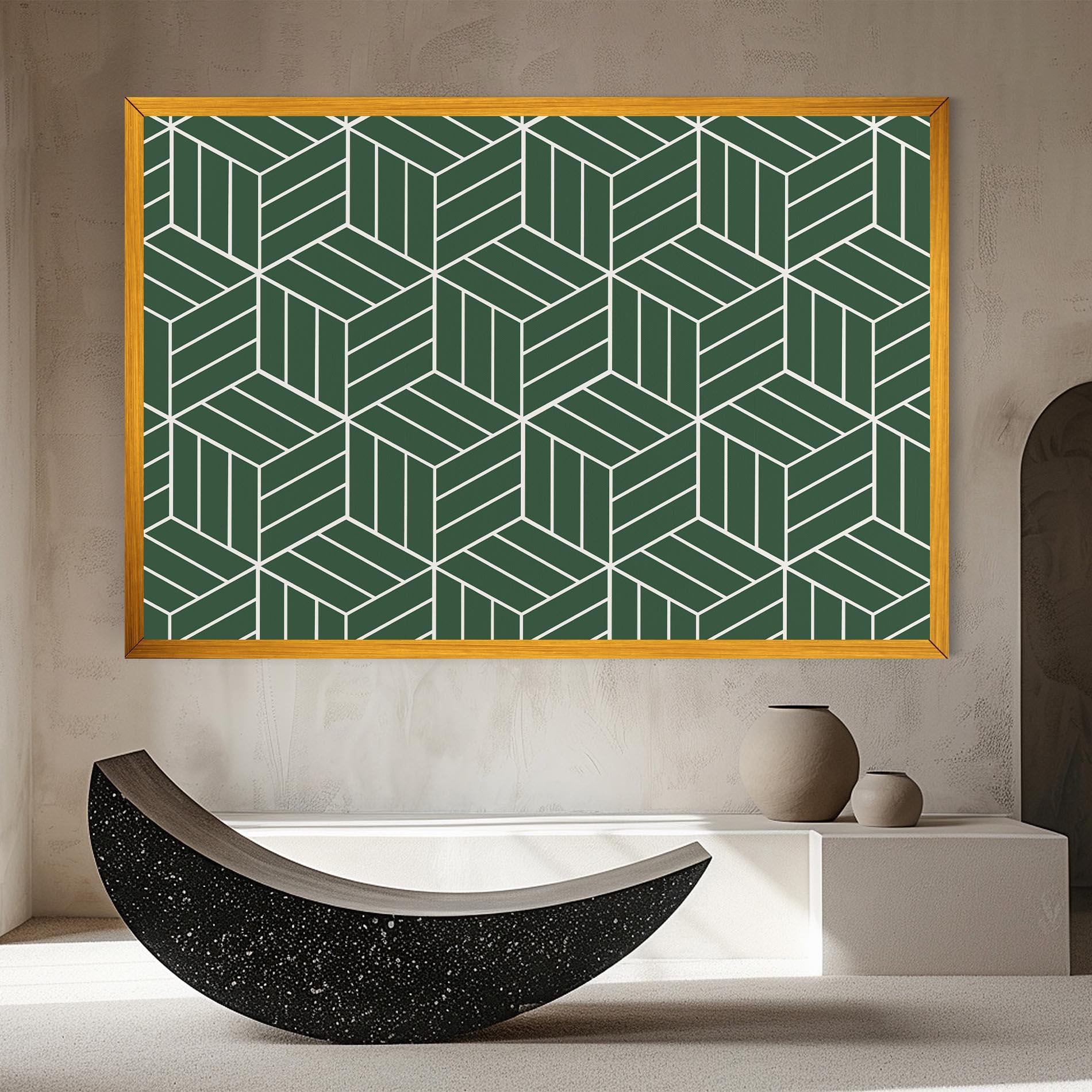 Leinwandbild Green Square mockup 8