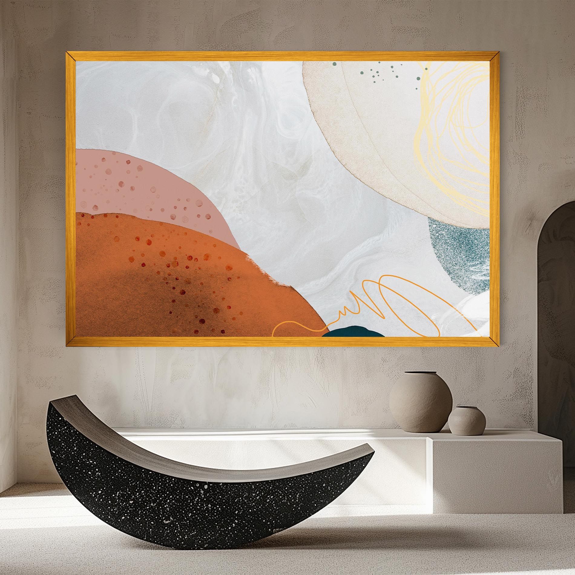 Orange Yellow Line mockup 8