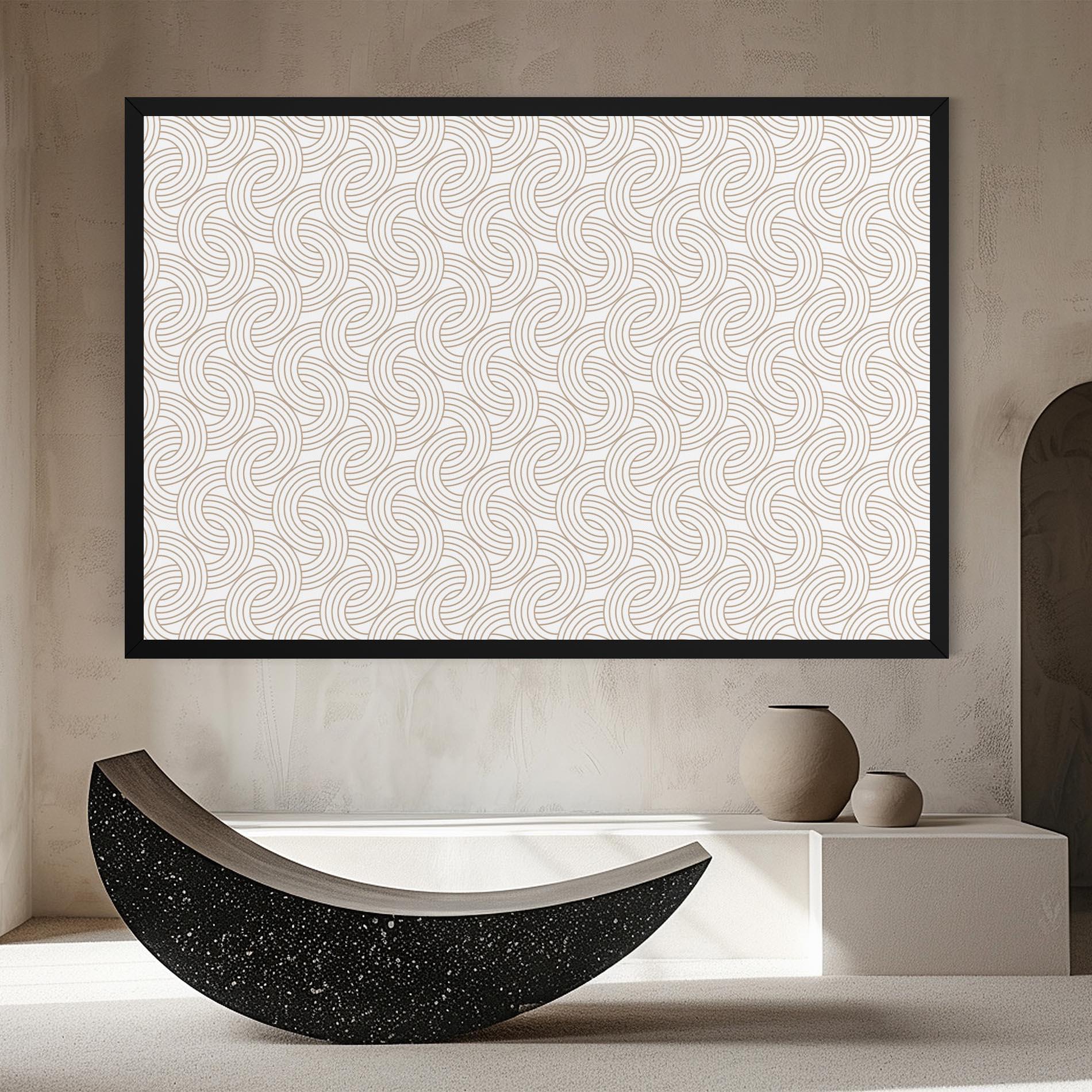 Leinwandbild Cream Lines mockup 8