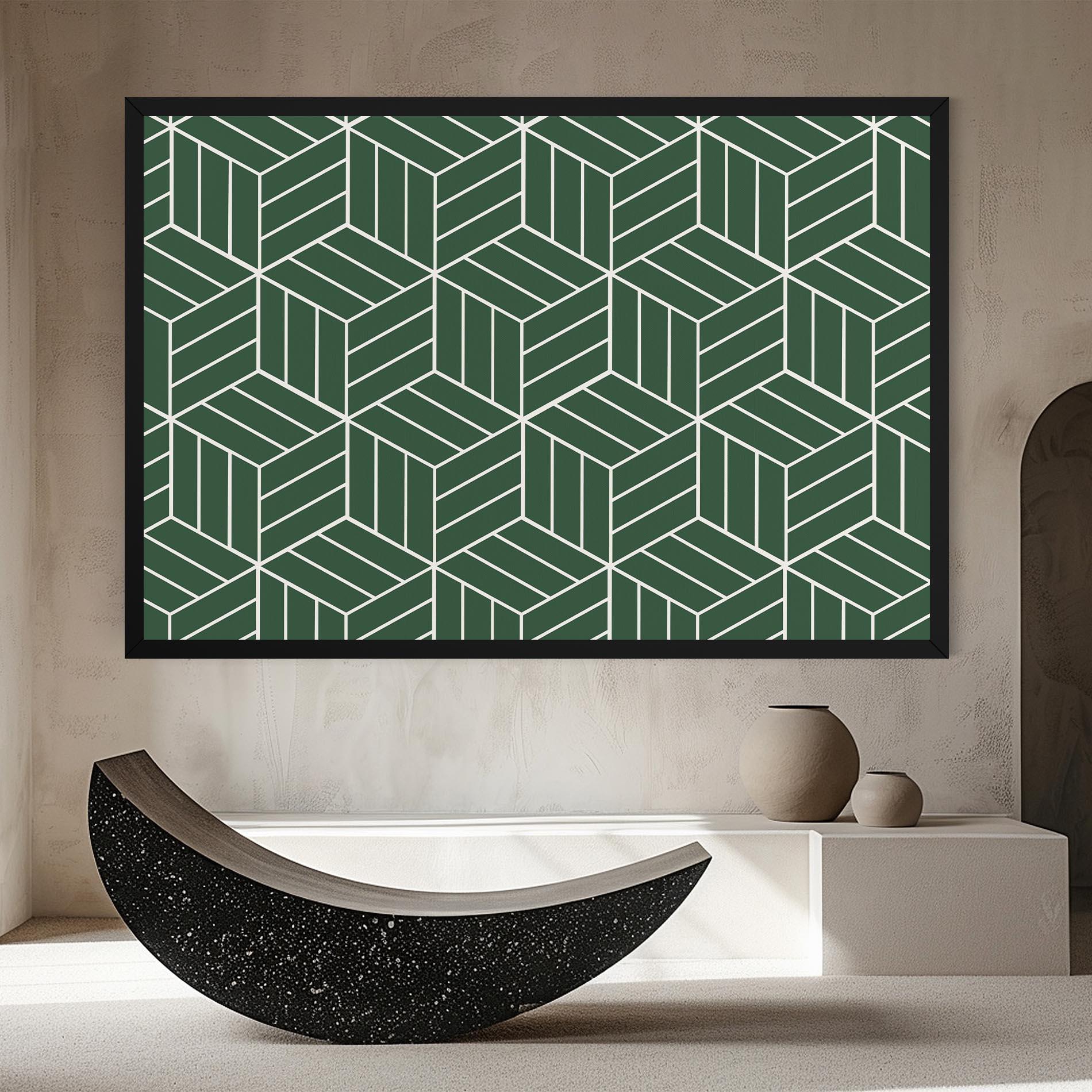 Leinwandbild Green Square mockup 8