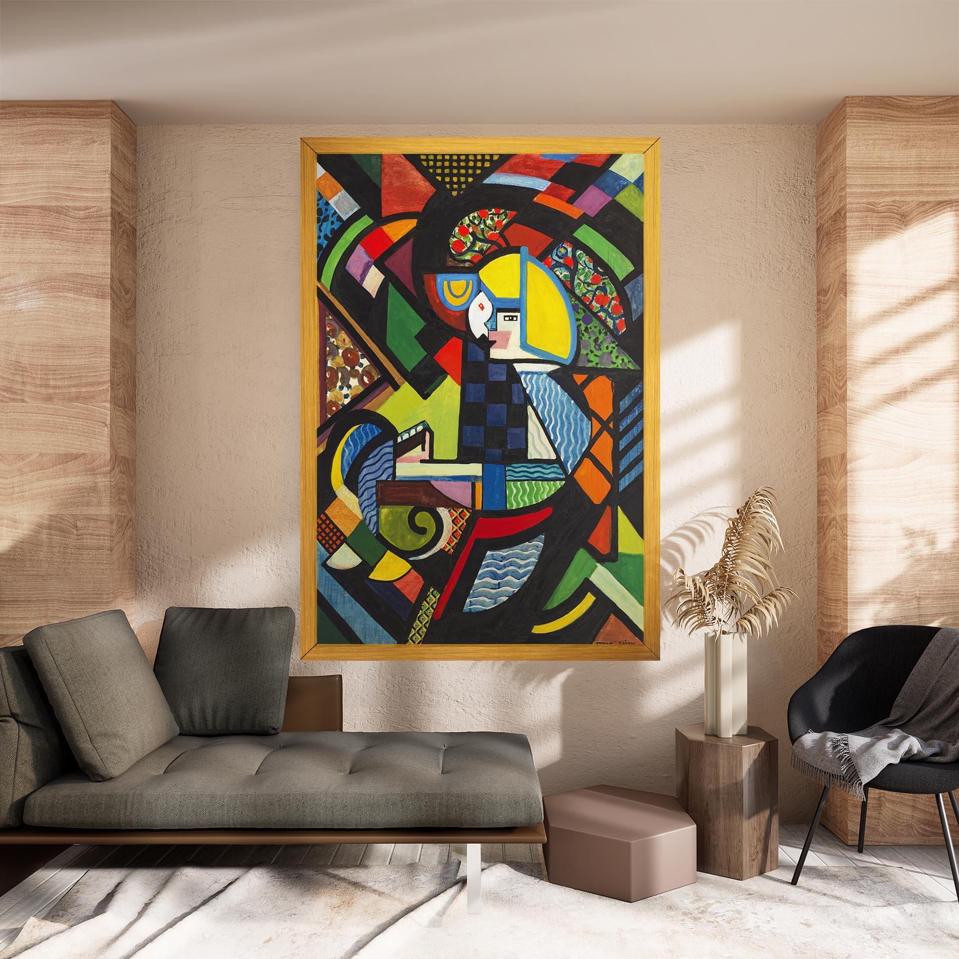 Leinwandbild Mix Color Shapes mockup 8