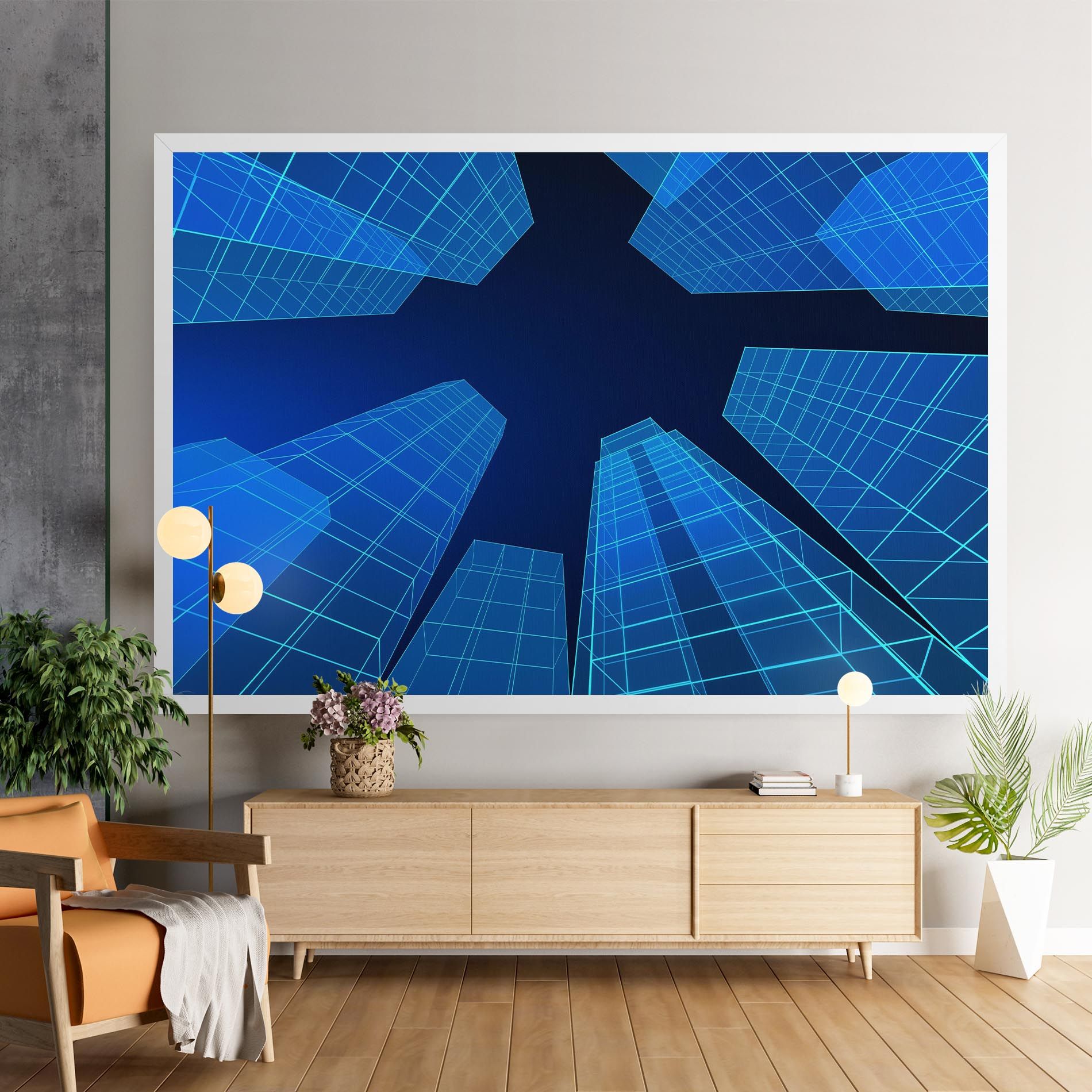 Blue Buildings mockup 9
