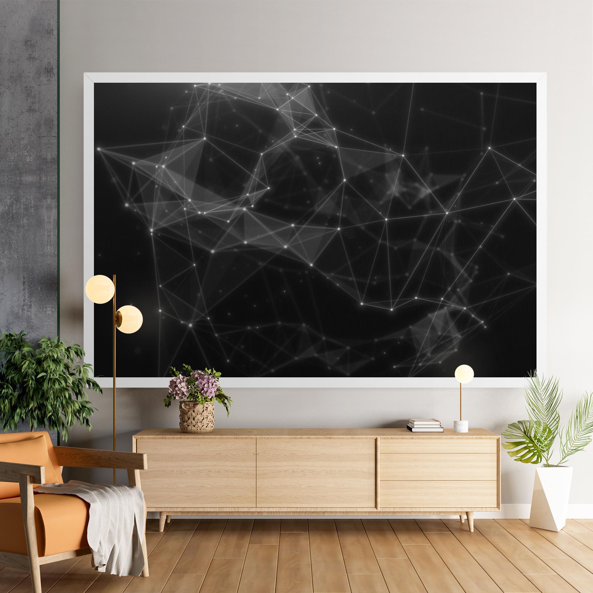Leinwandbild Connecting Lines mockup 9