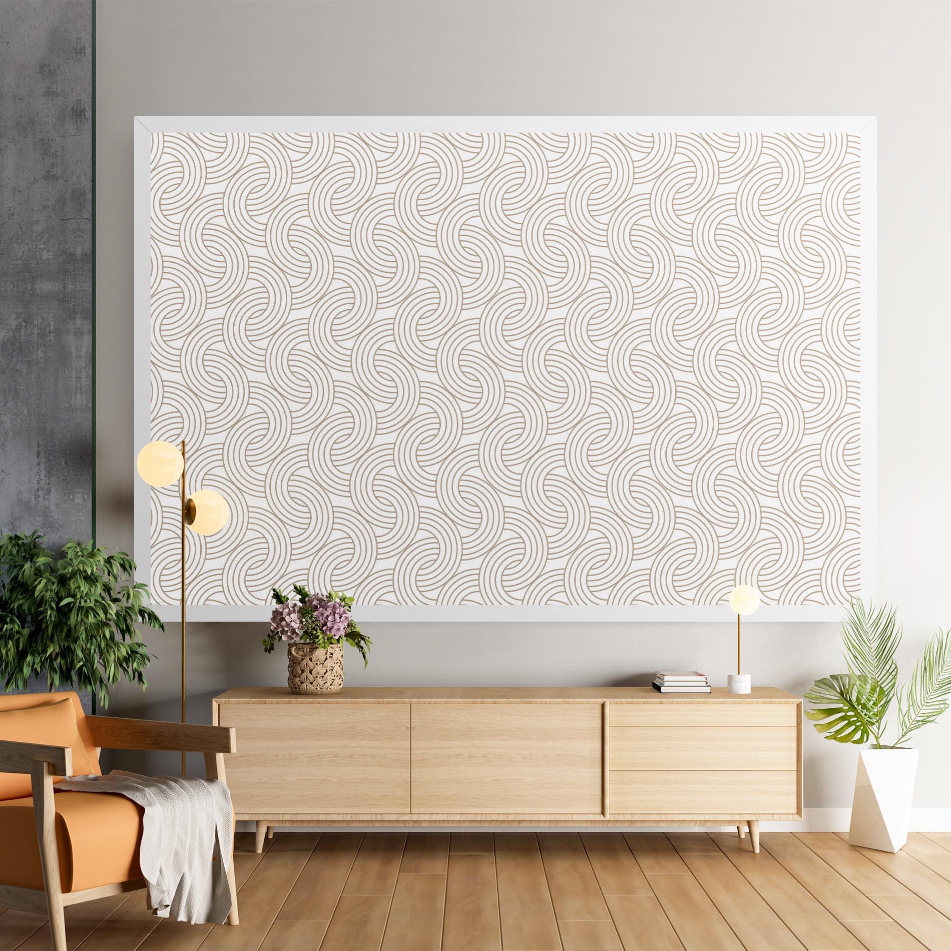 Leinwandbild Cream Lines mockup 9