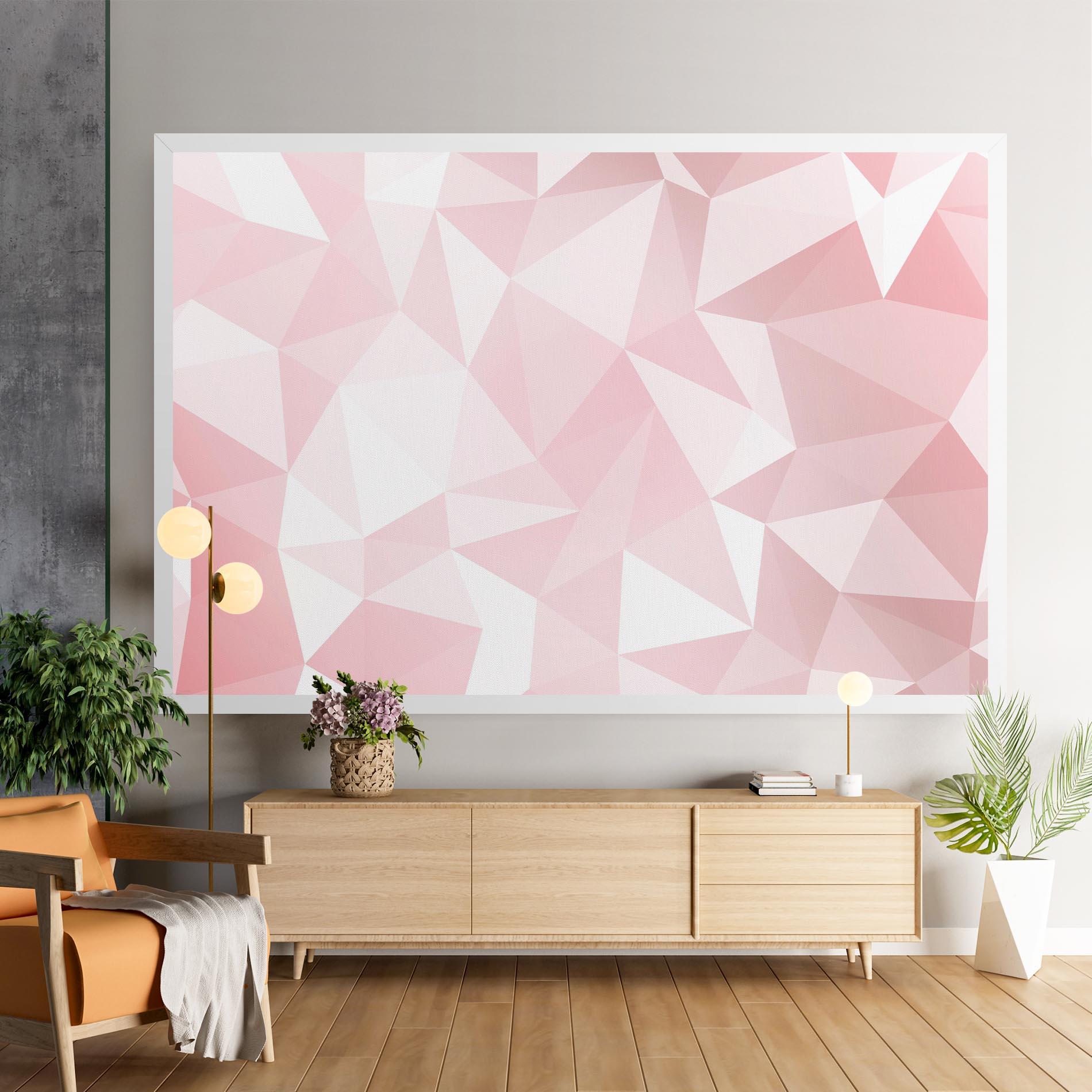 Leinwandbild Pink Triangle mockup 9