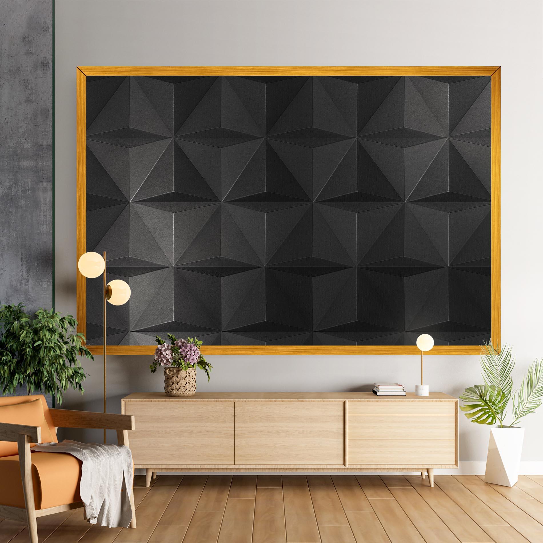 Leinwandbild Black Shade Triangle mockup 9