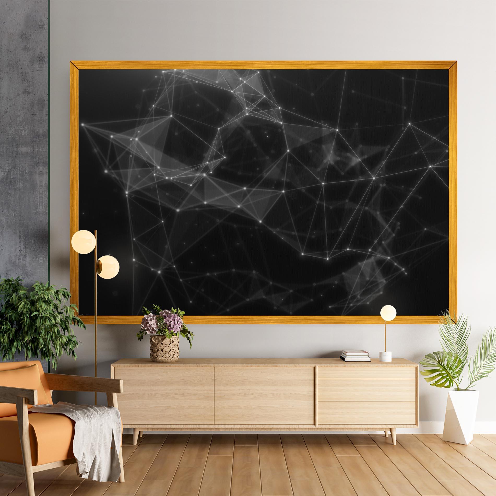 Leinwandbild Connecting Lines mockup 9