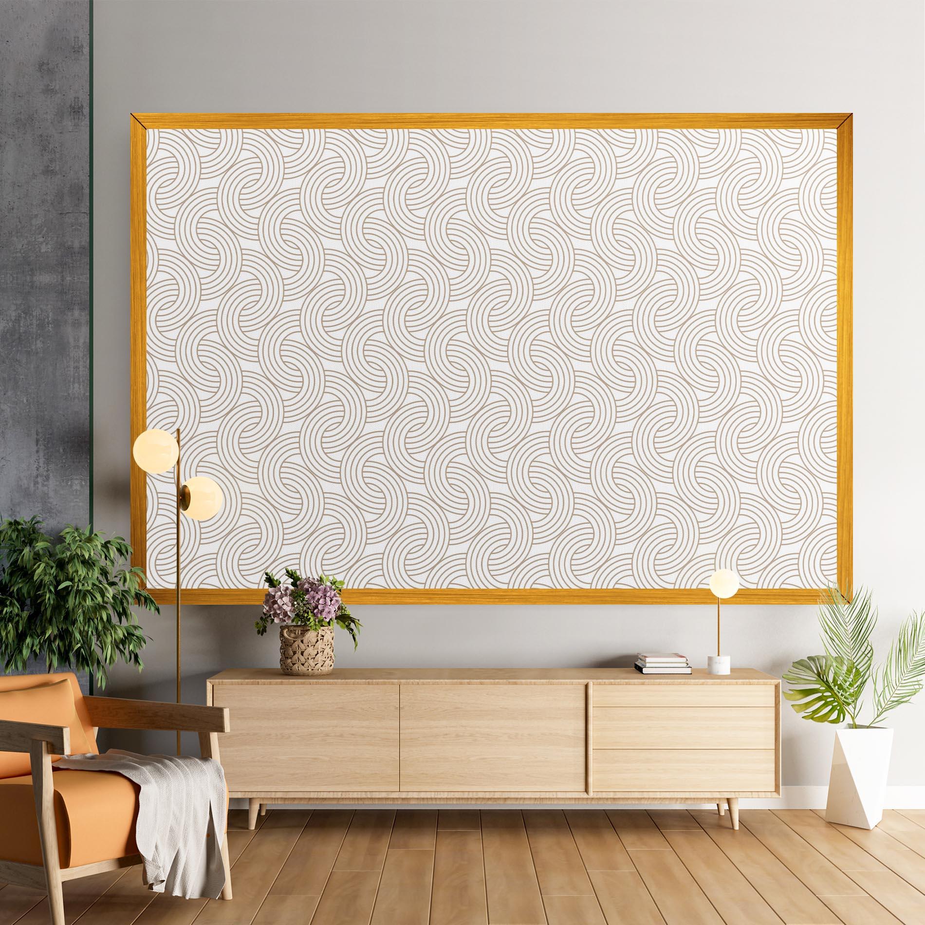 Leinwandbild Cream Lines mockup 9