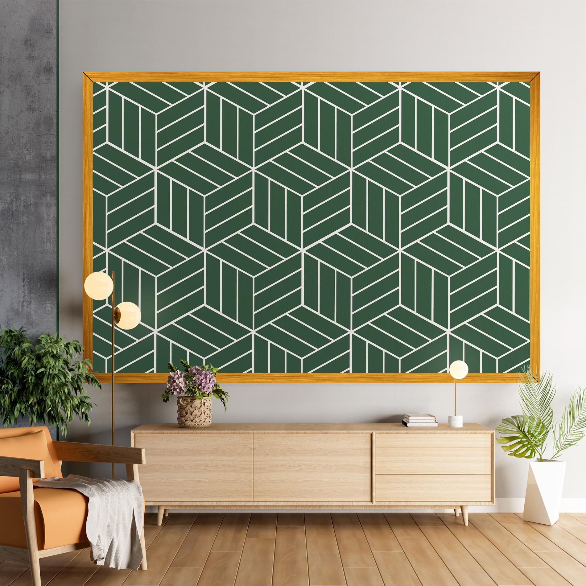 Leinwandbild Green Square mockup 9