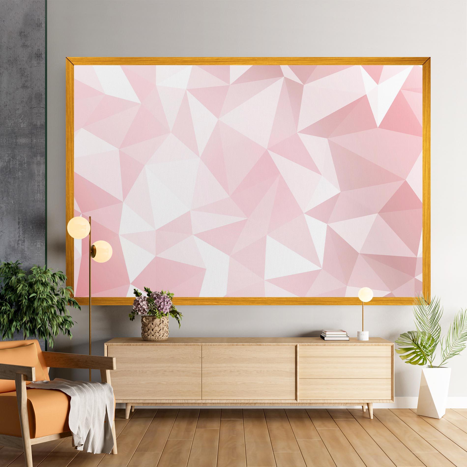 Leinwandbild Pink Triangle mockup 9