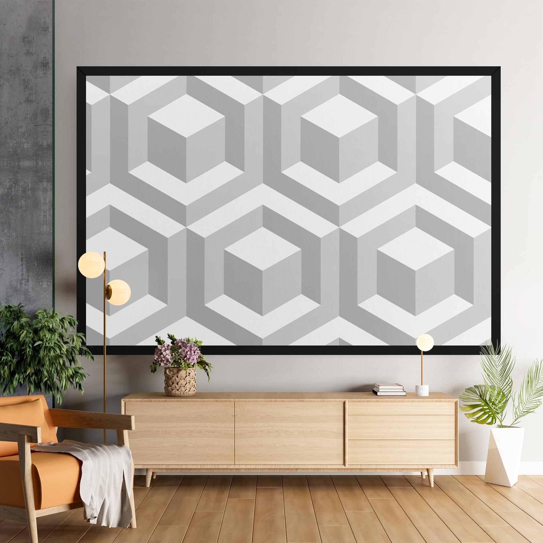 Leinwandbild 3d Square mockup 9