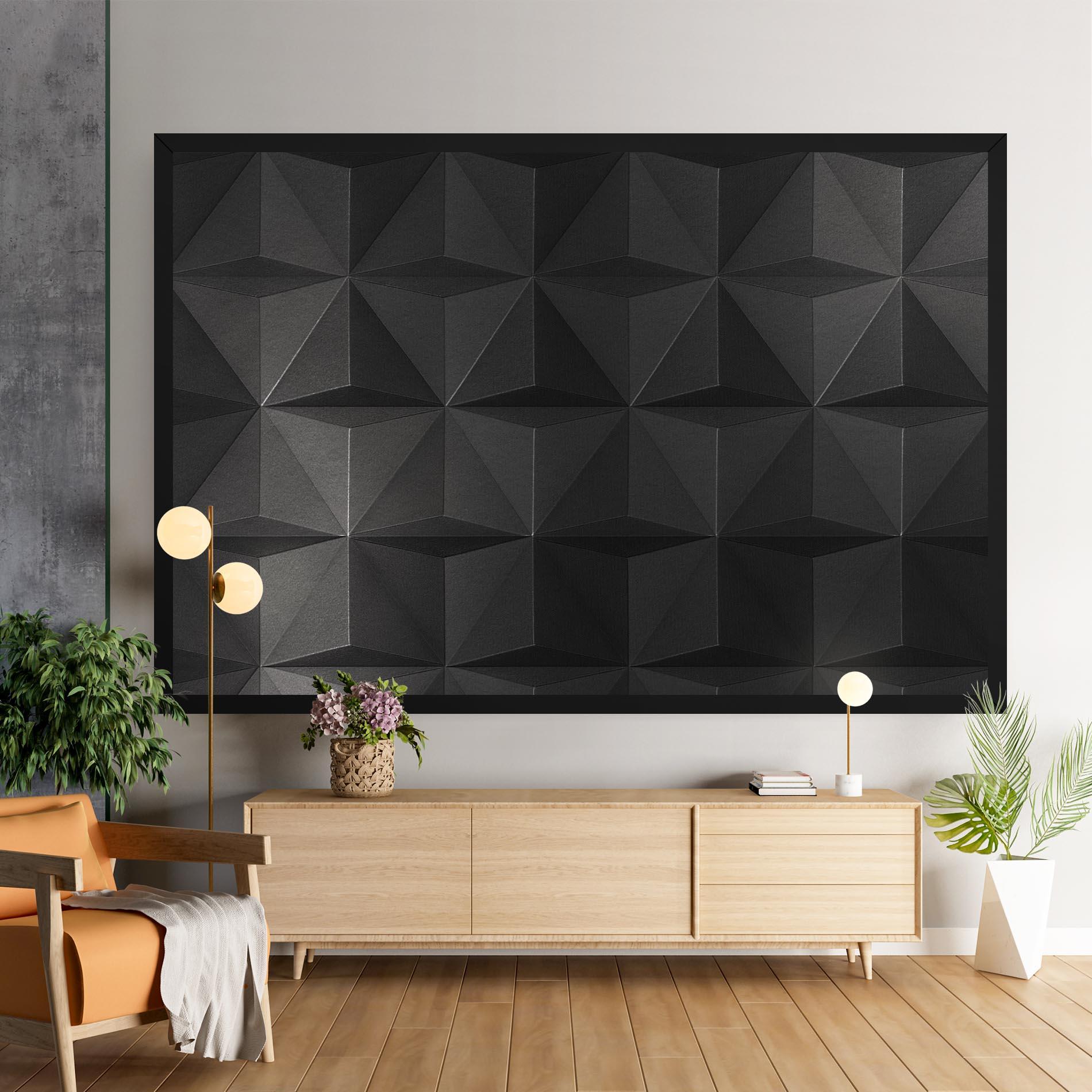Leinwandbild Black Shade Triangle mockup 9
