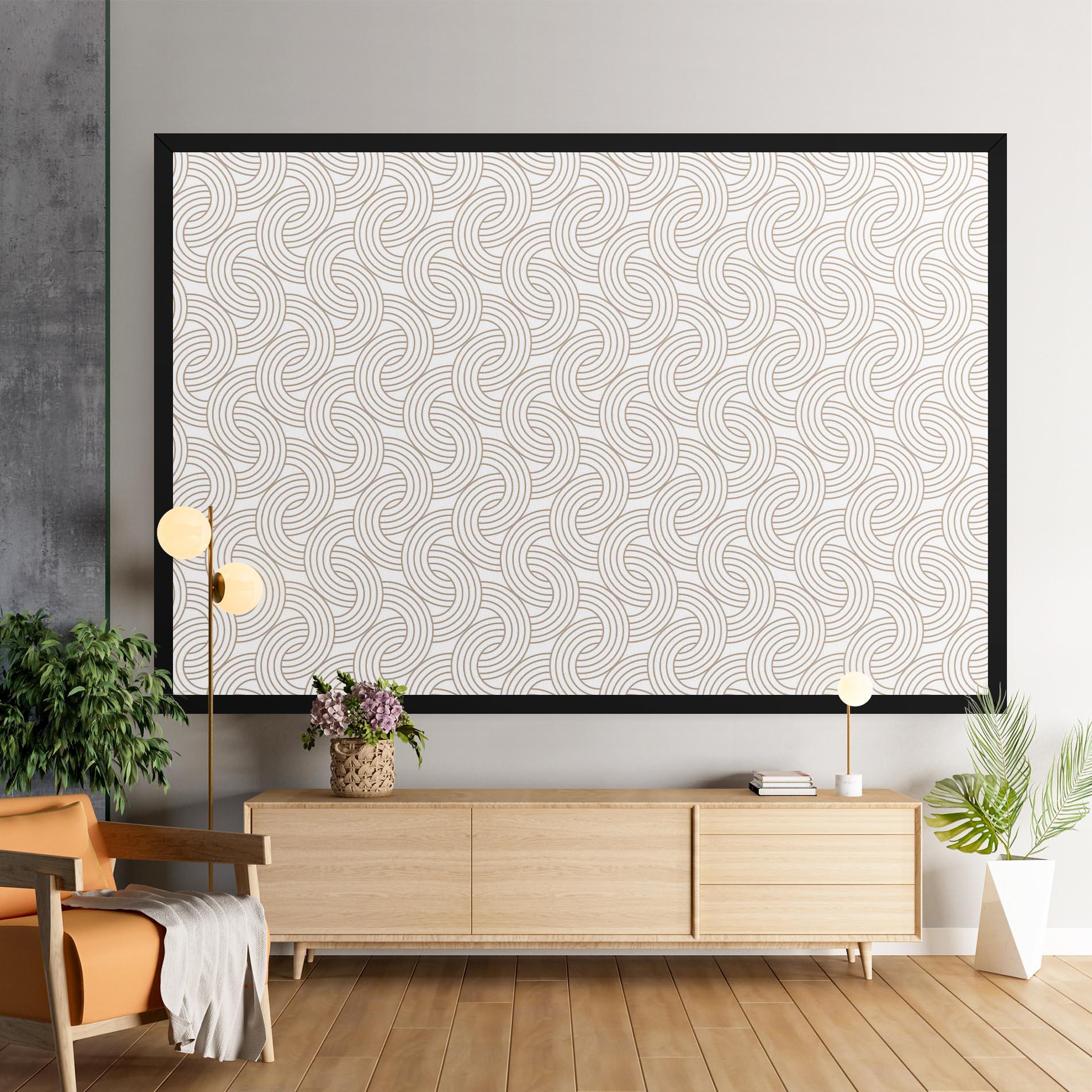 Leinwandbild Cream Lines mockup 9