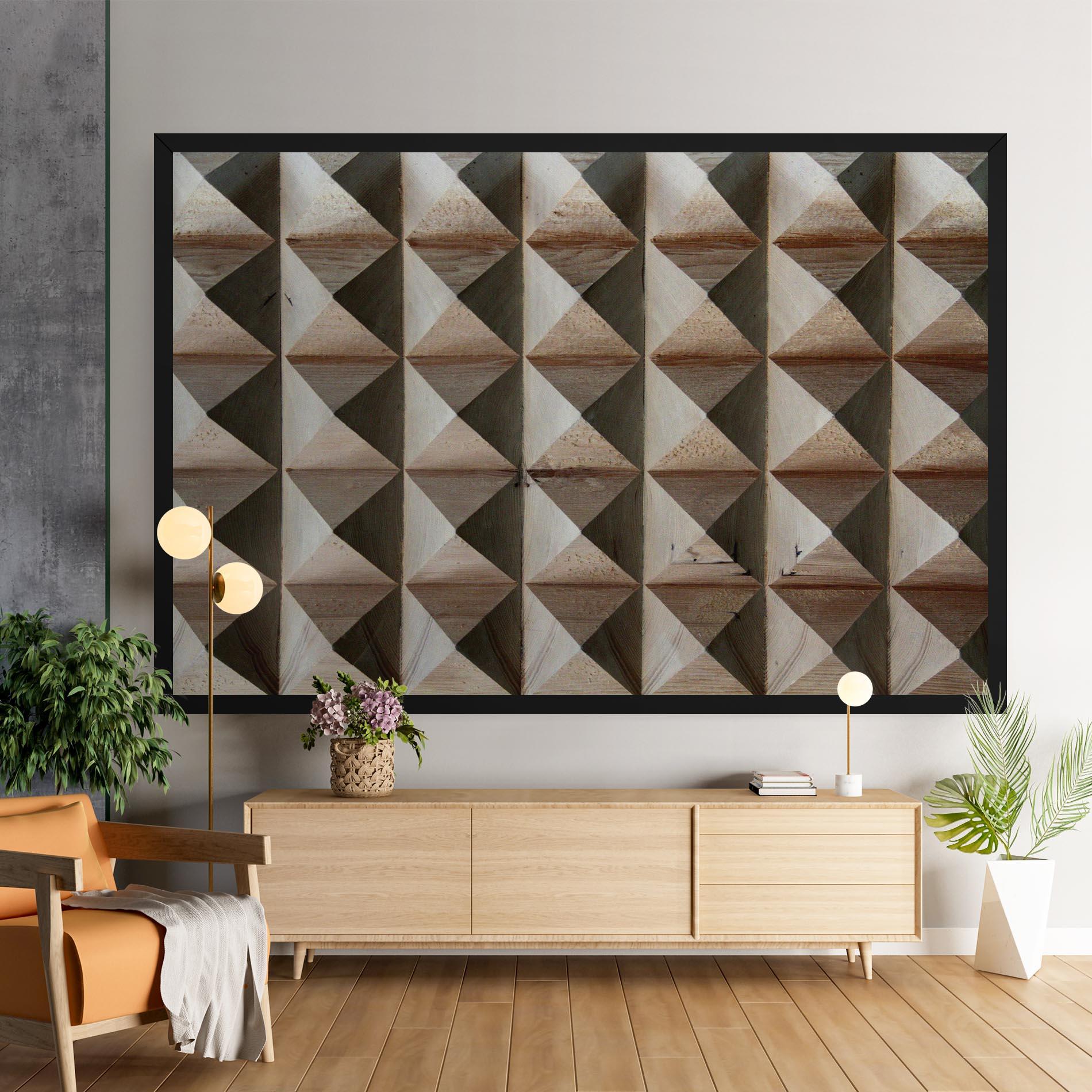 Leinwandbild Cream Pyramid mockup 9