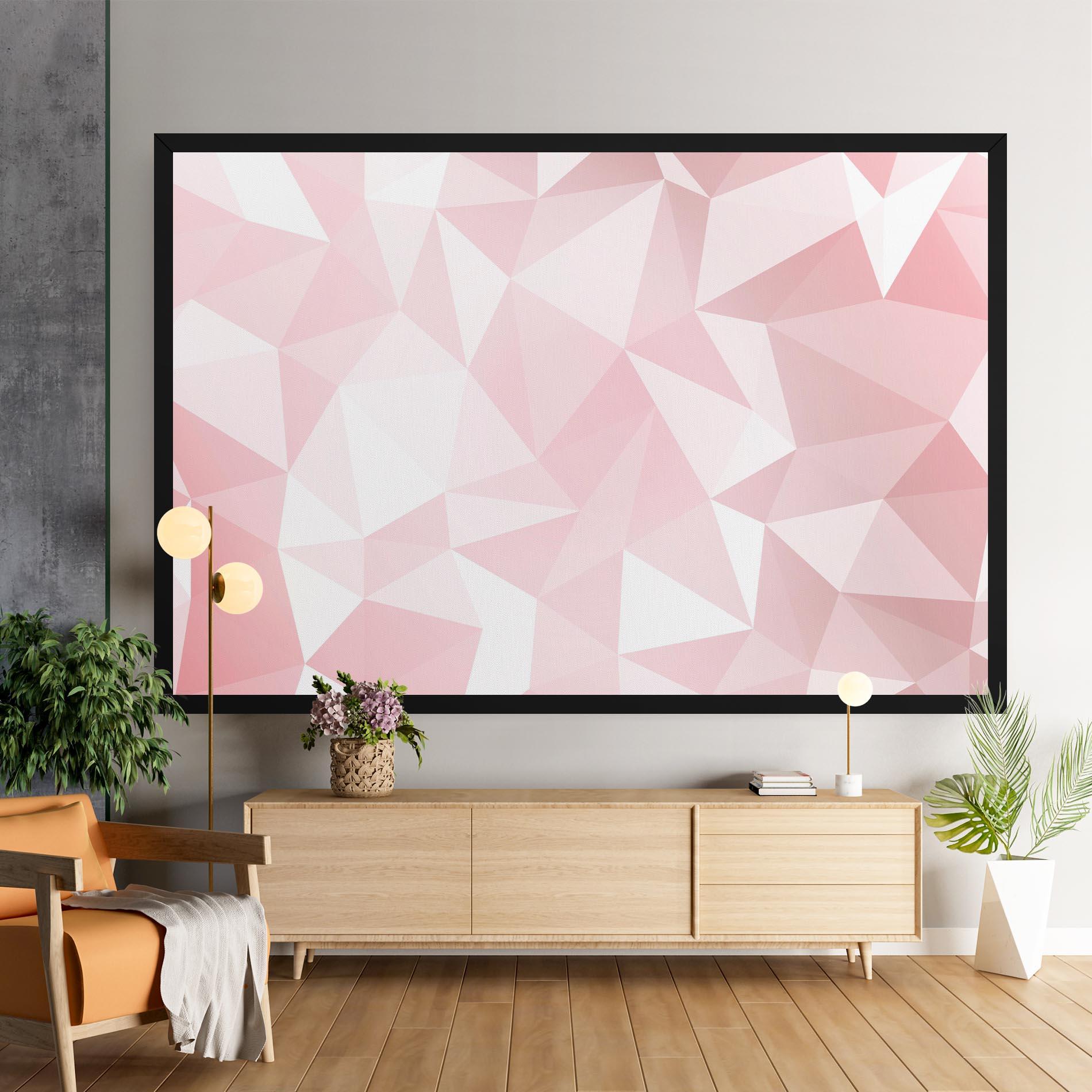 Leinwandbild Pink Triangle mockup 9