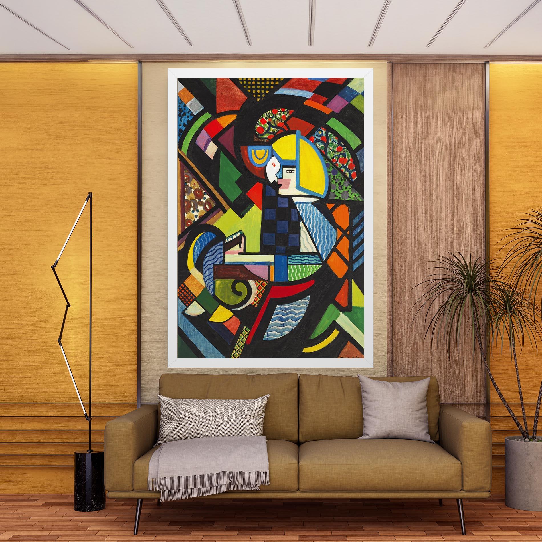 Leinwandbild Mix Color Shapes mockup 9