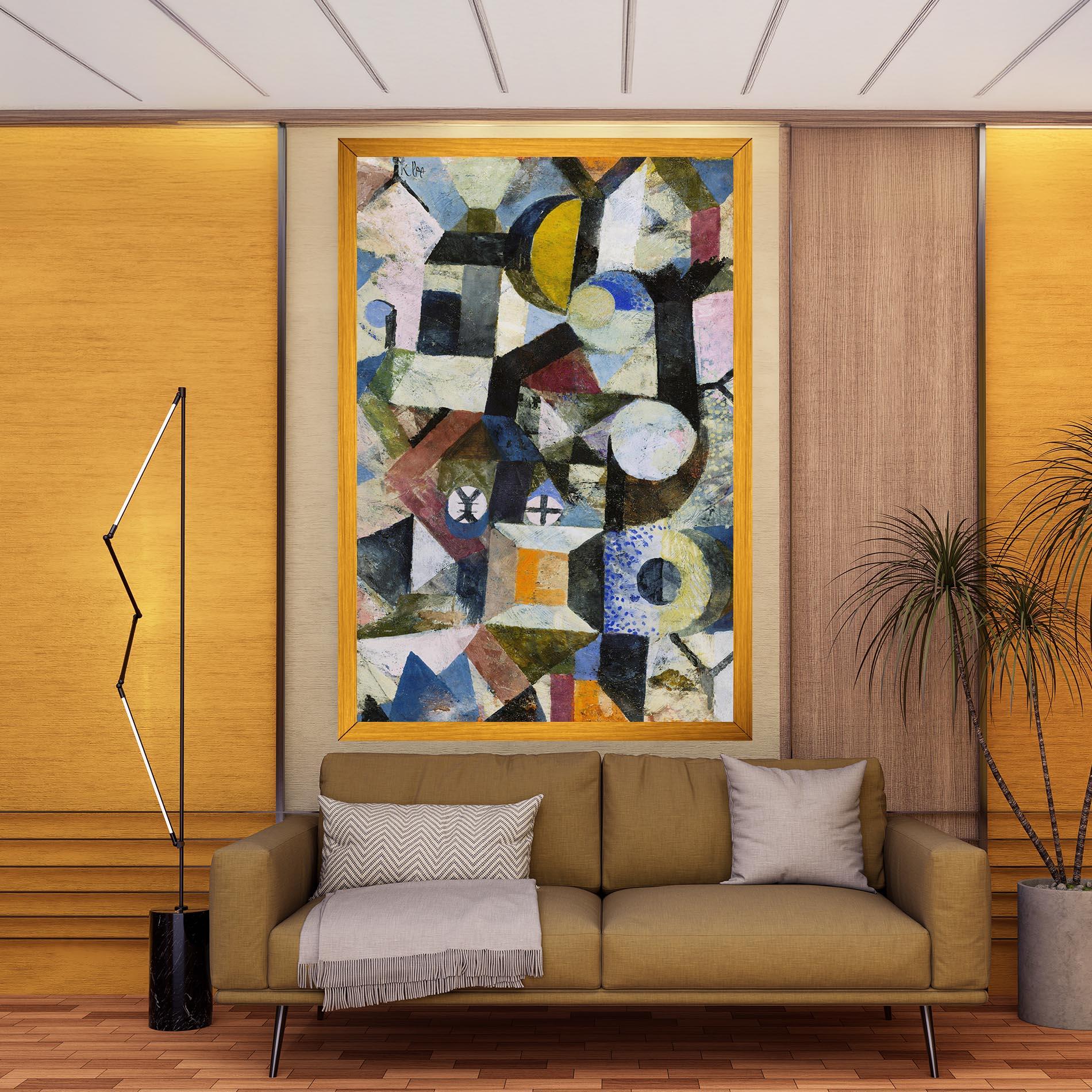 Leinwandbild Abstract Geometric mockup 9