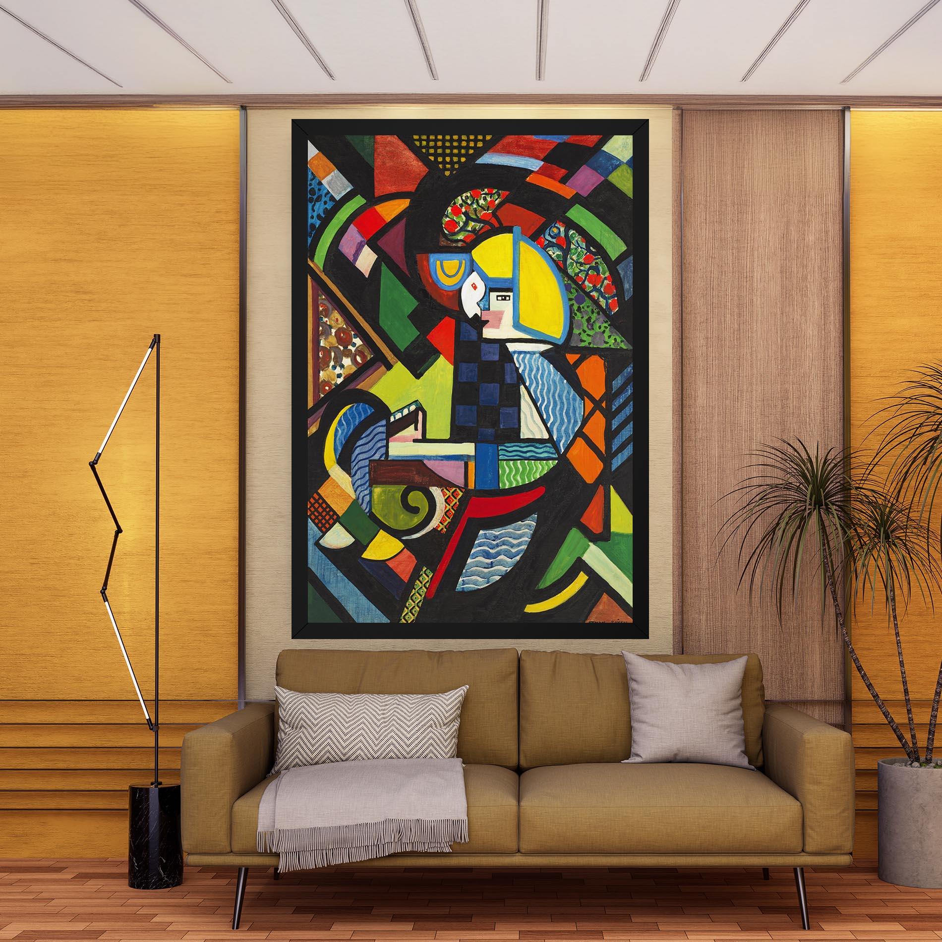 Leinwandbild Mix Color Shapes mockup 9