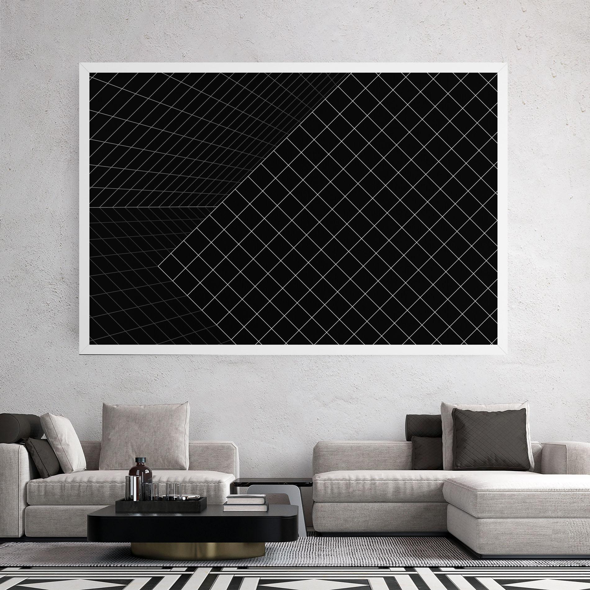 Leinwandbild Black Square mockup 2