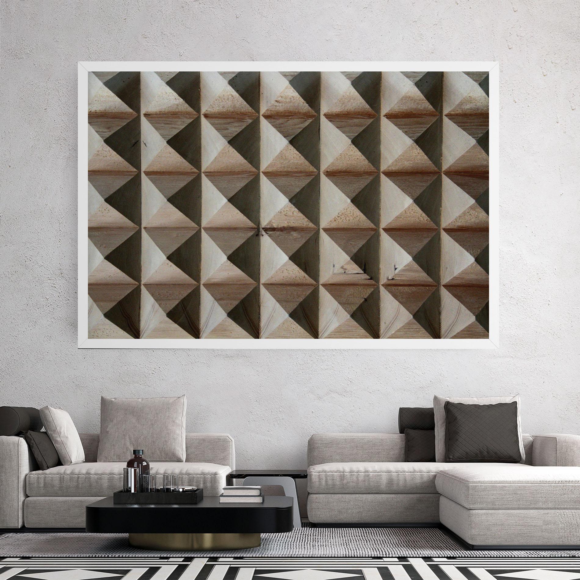 Leinwandbild Cream Pyramid mockup 2