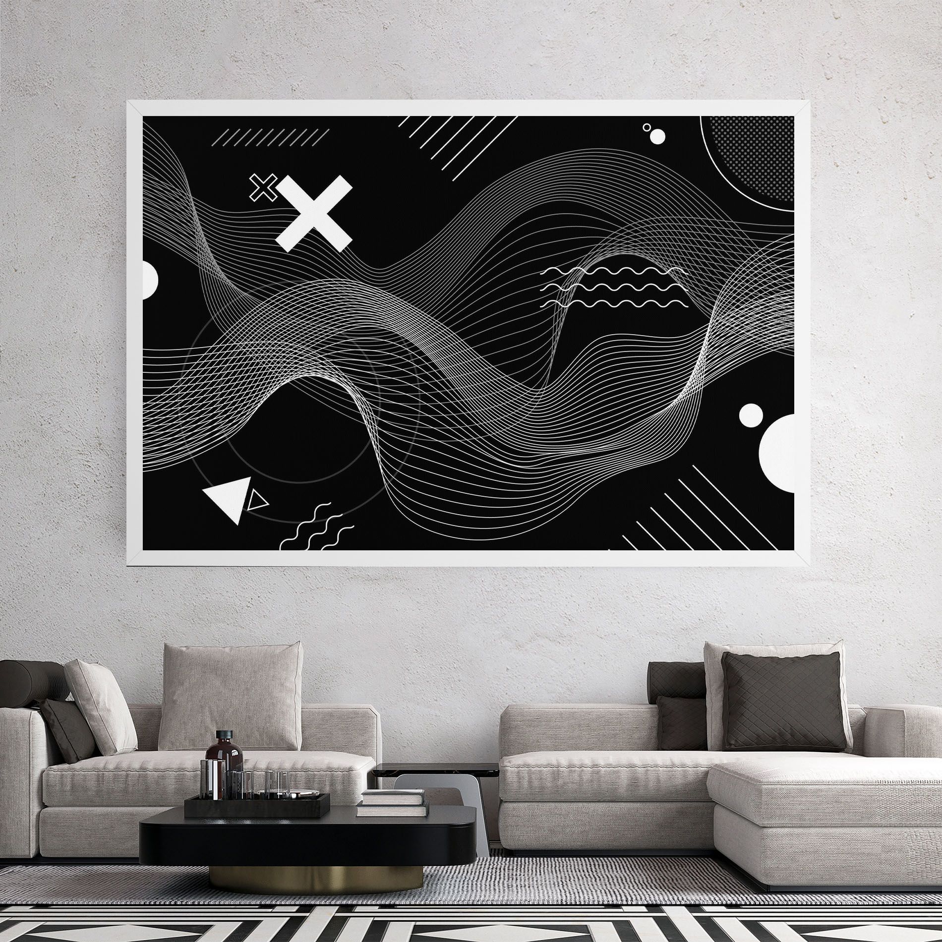Geometric Lines mockup 2