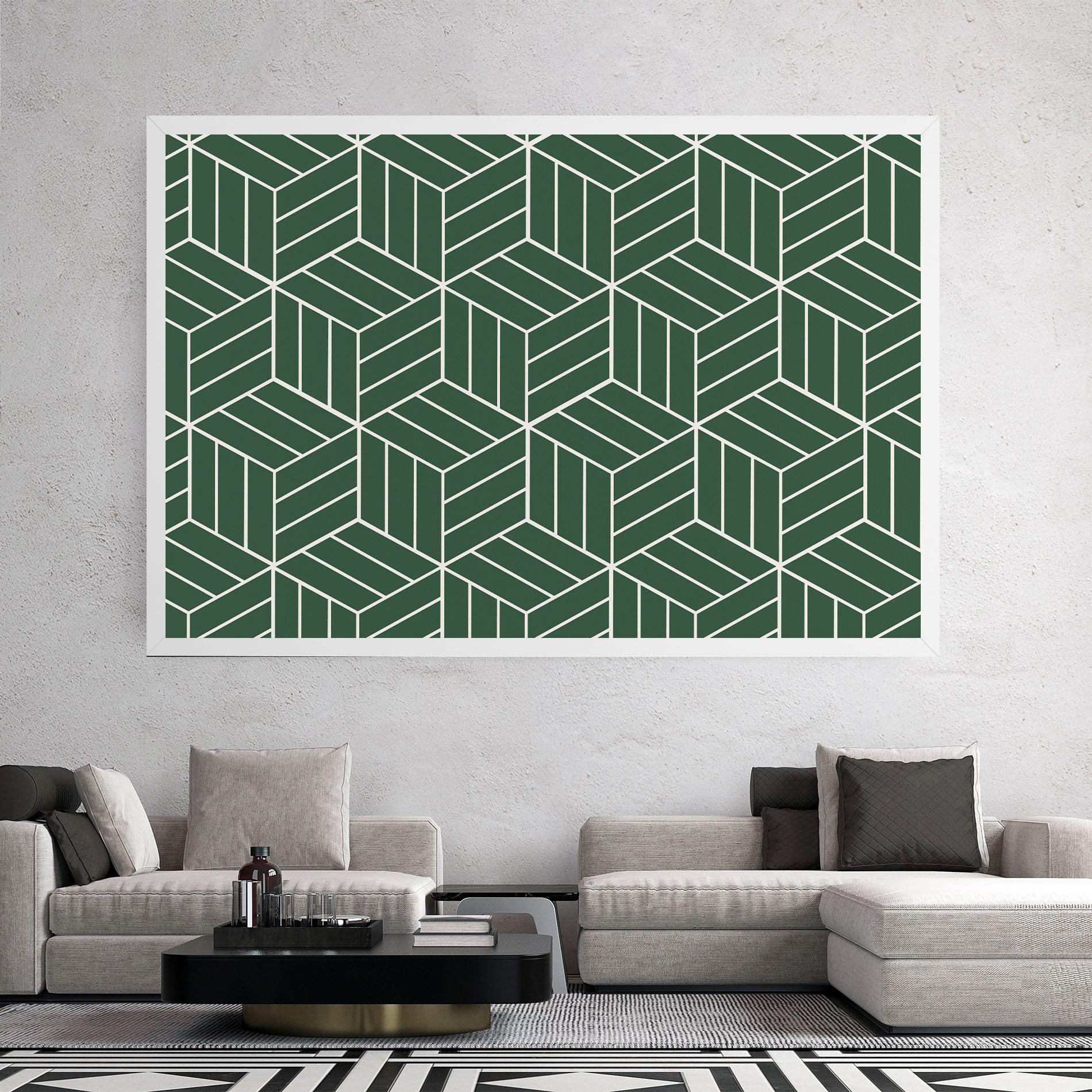 Leinwandbild Green Square mockup 2