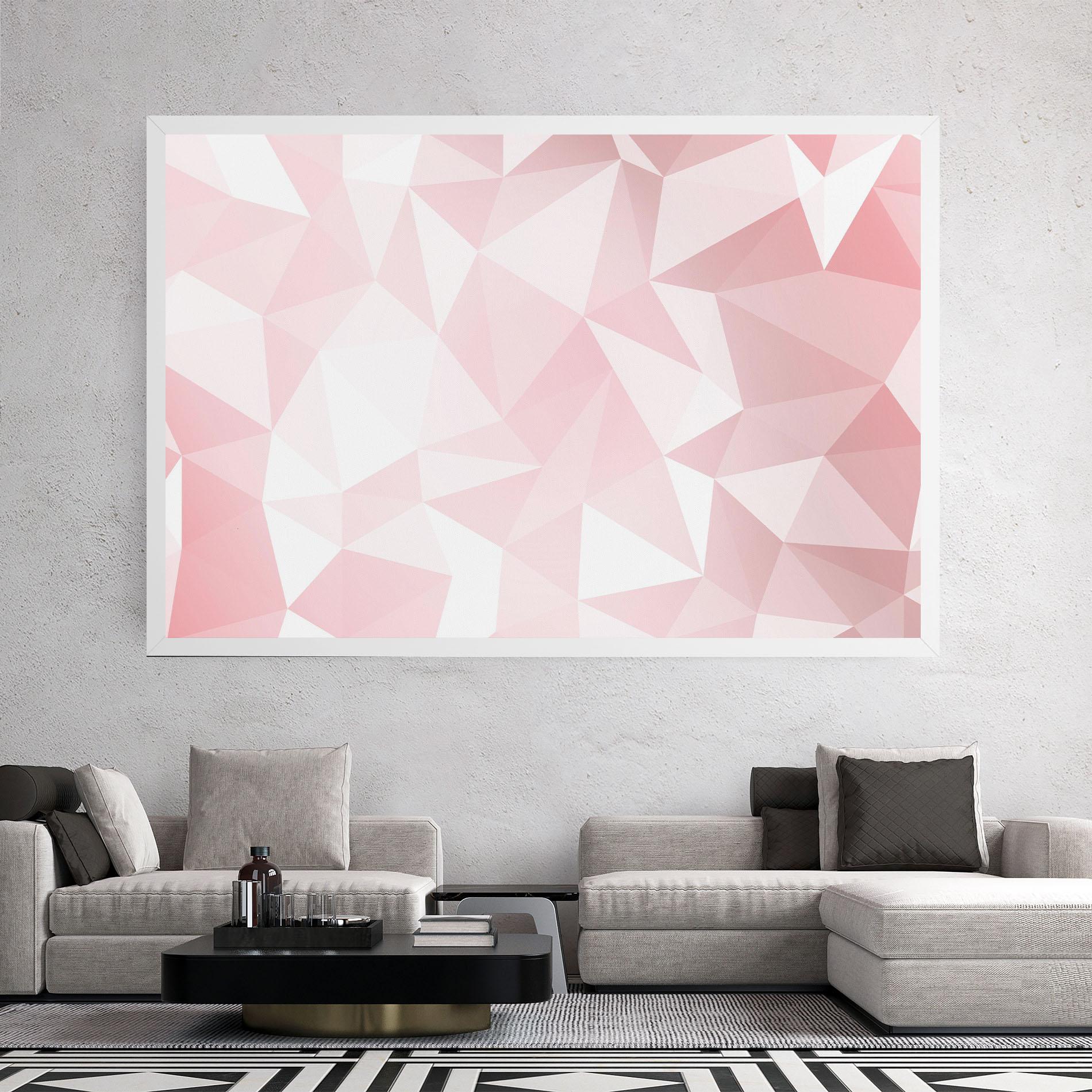 Leinwandbild Pink Triangle mockup 2