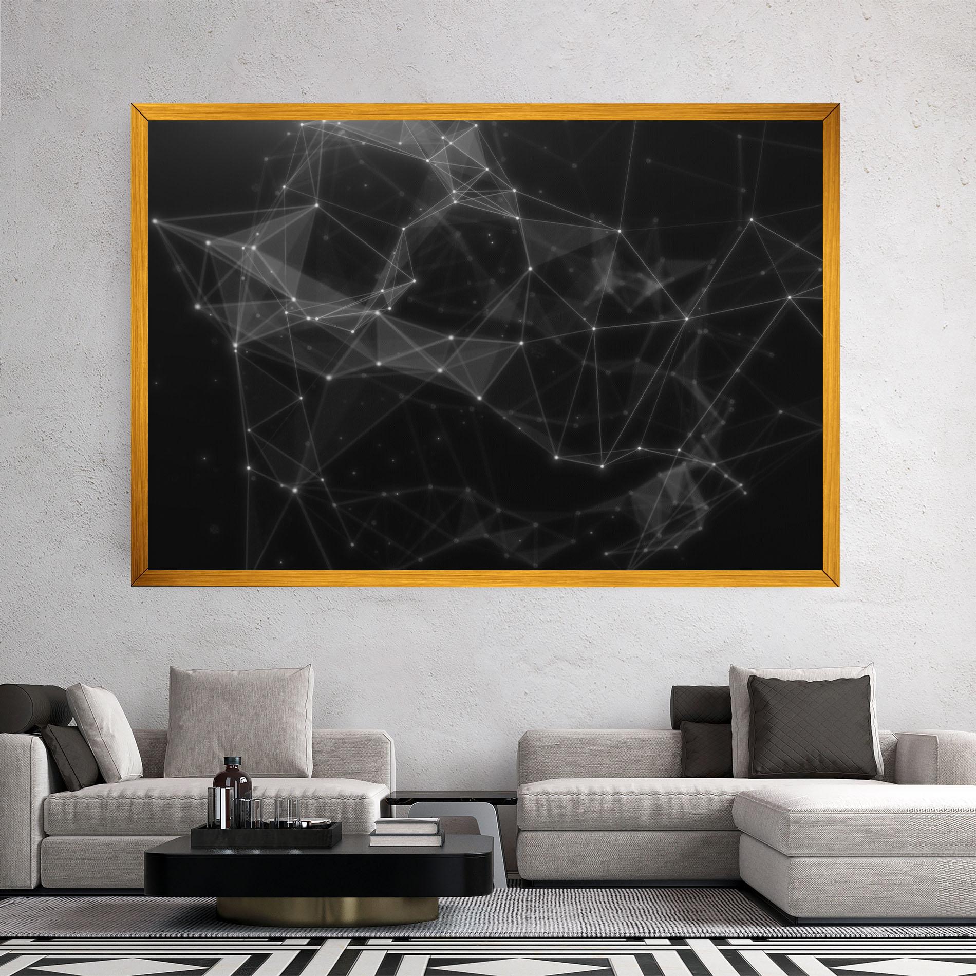 Leinwandbild Connecting Lines mockup 2