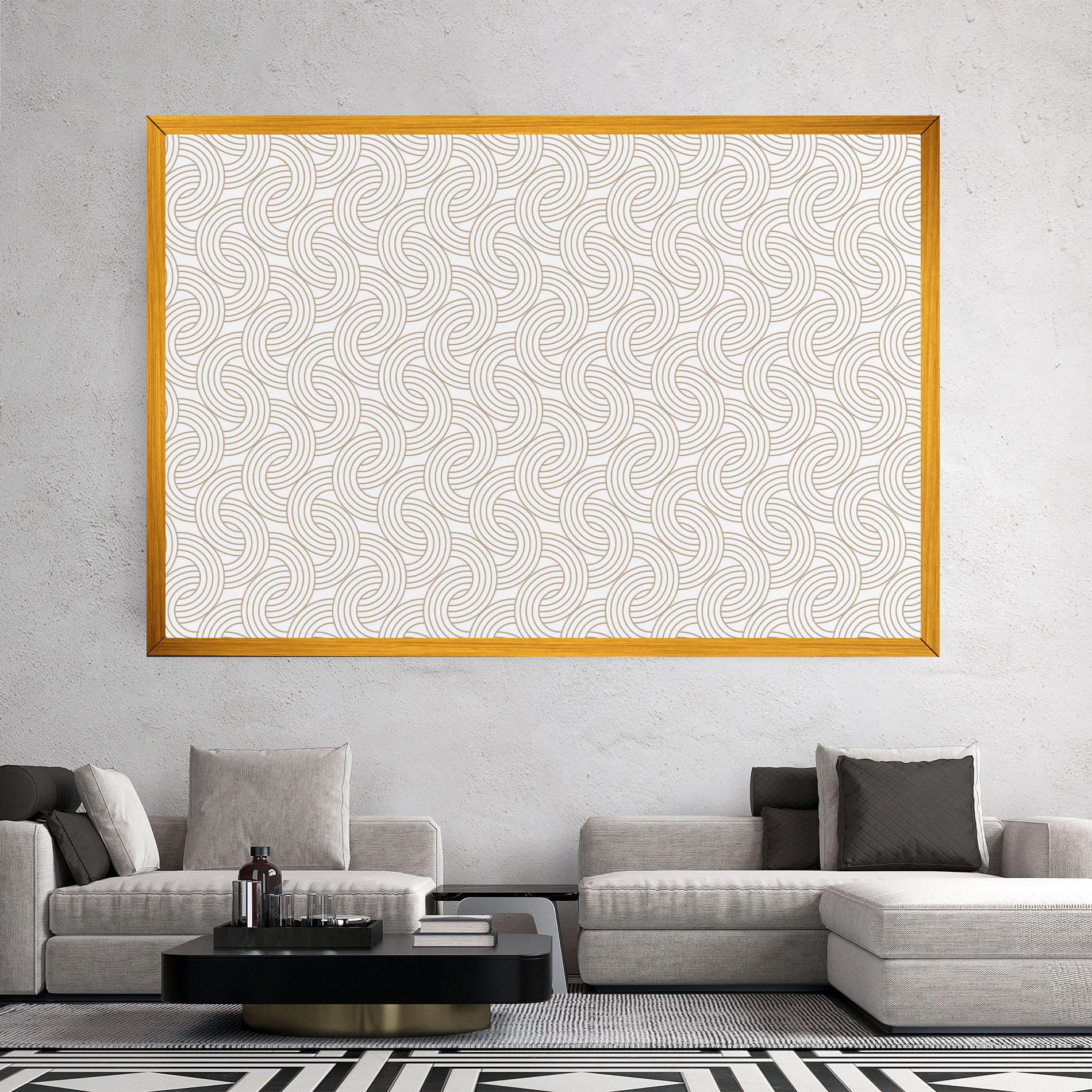Leinwandbild Cream Lines mockup 2