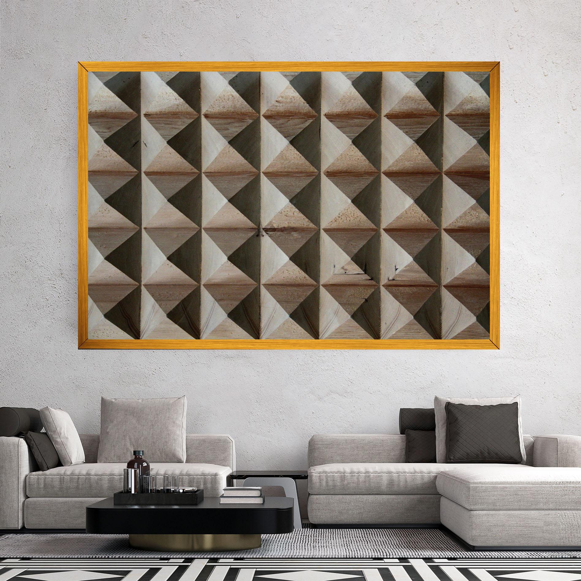 Leinwandbild Cream Pyramid mockup 2