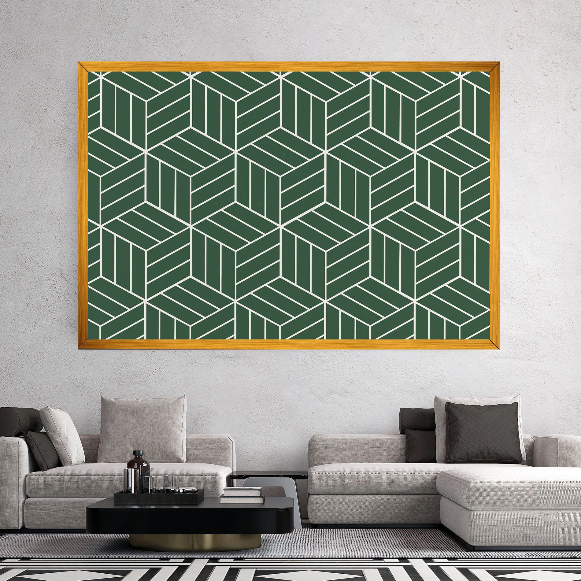 Leinwandbild Green Square mockup 2