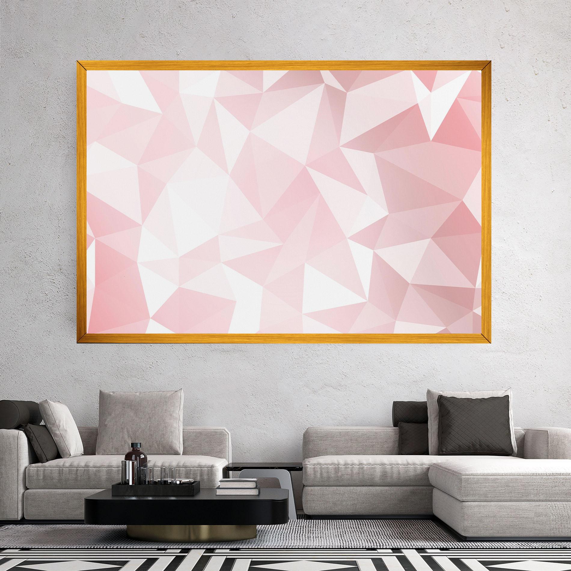 Leinwandbild Pink Triangle mockup 2