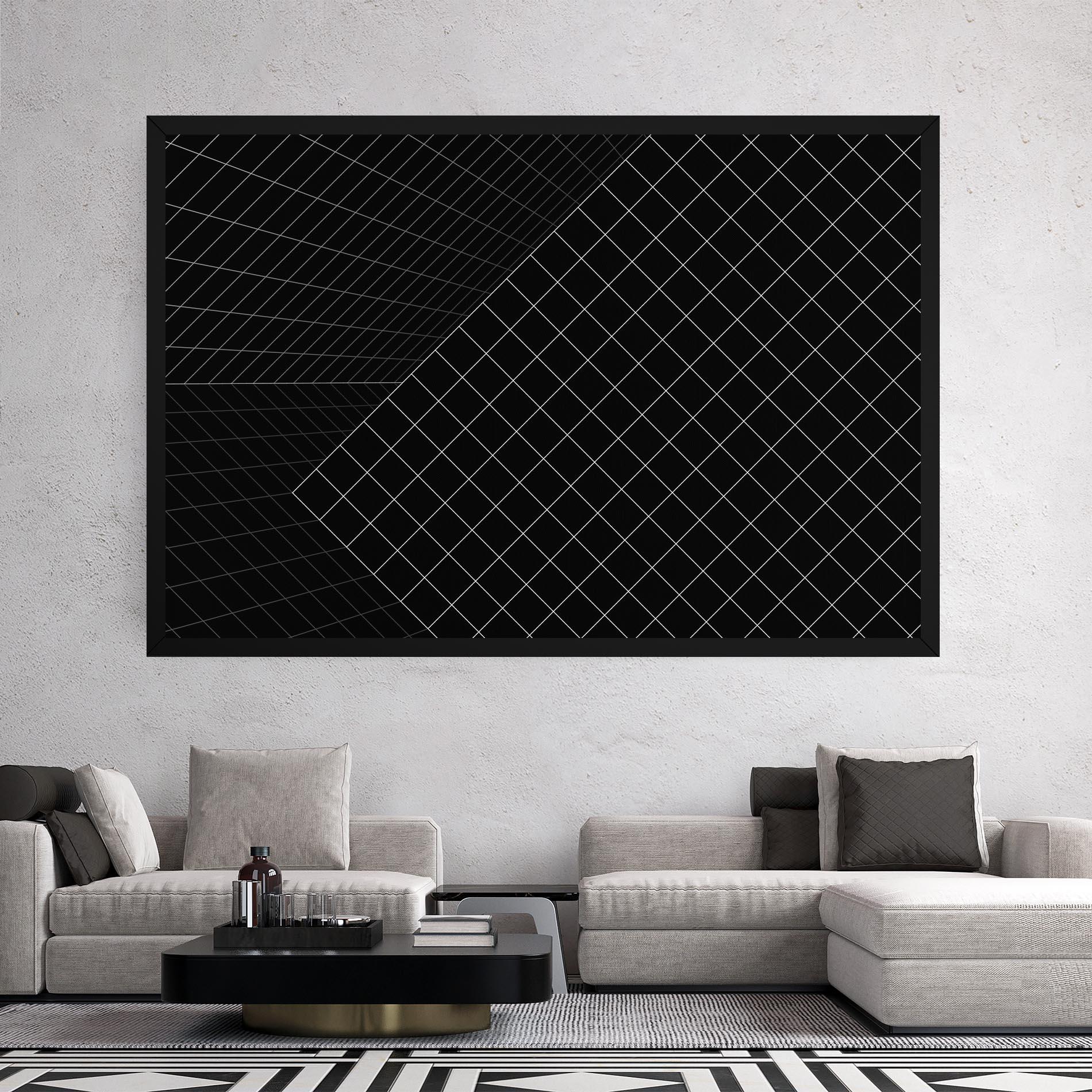 Leinwandbild Black Square mockup 2