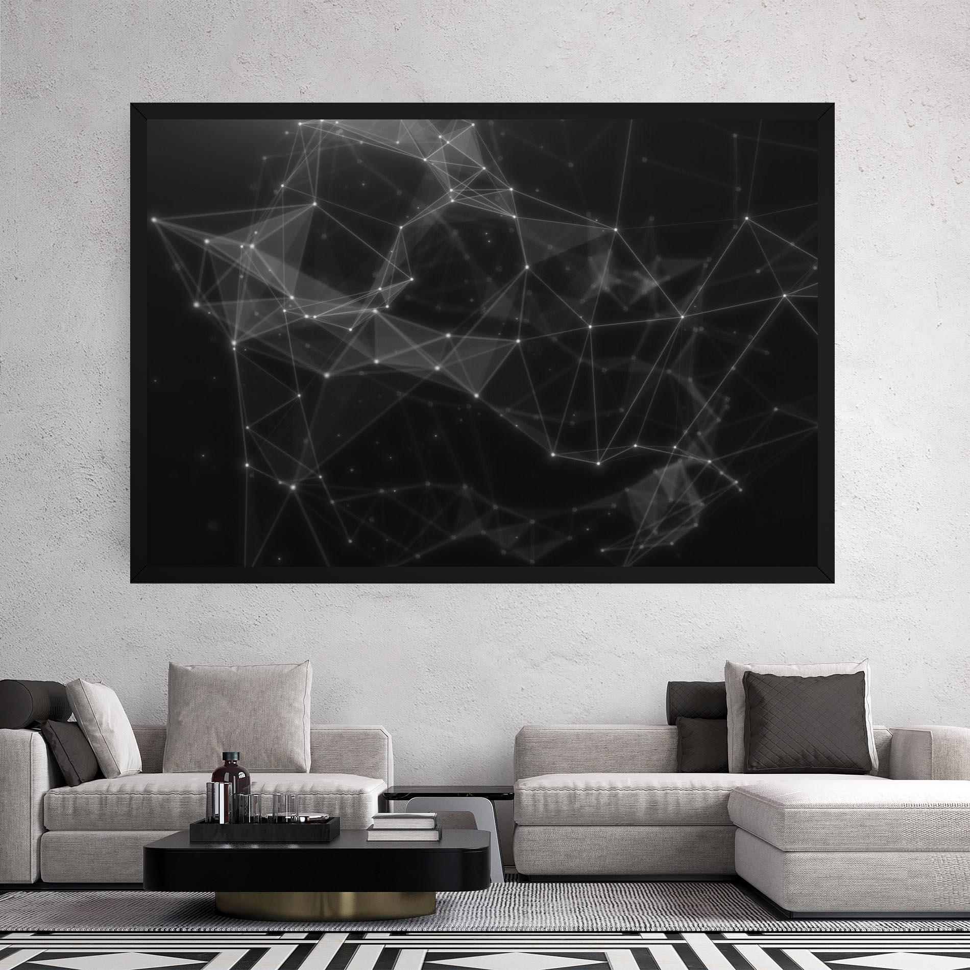 Leinwandbild Connecting Lines mockup 2