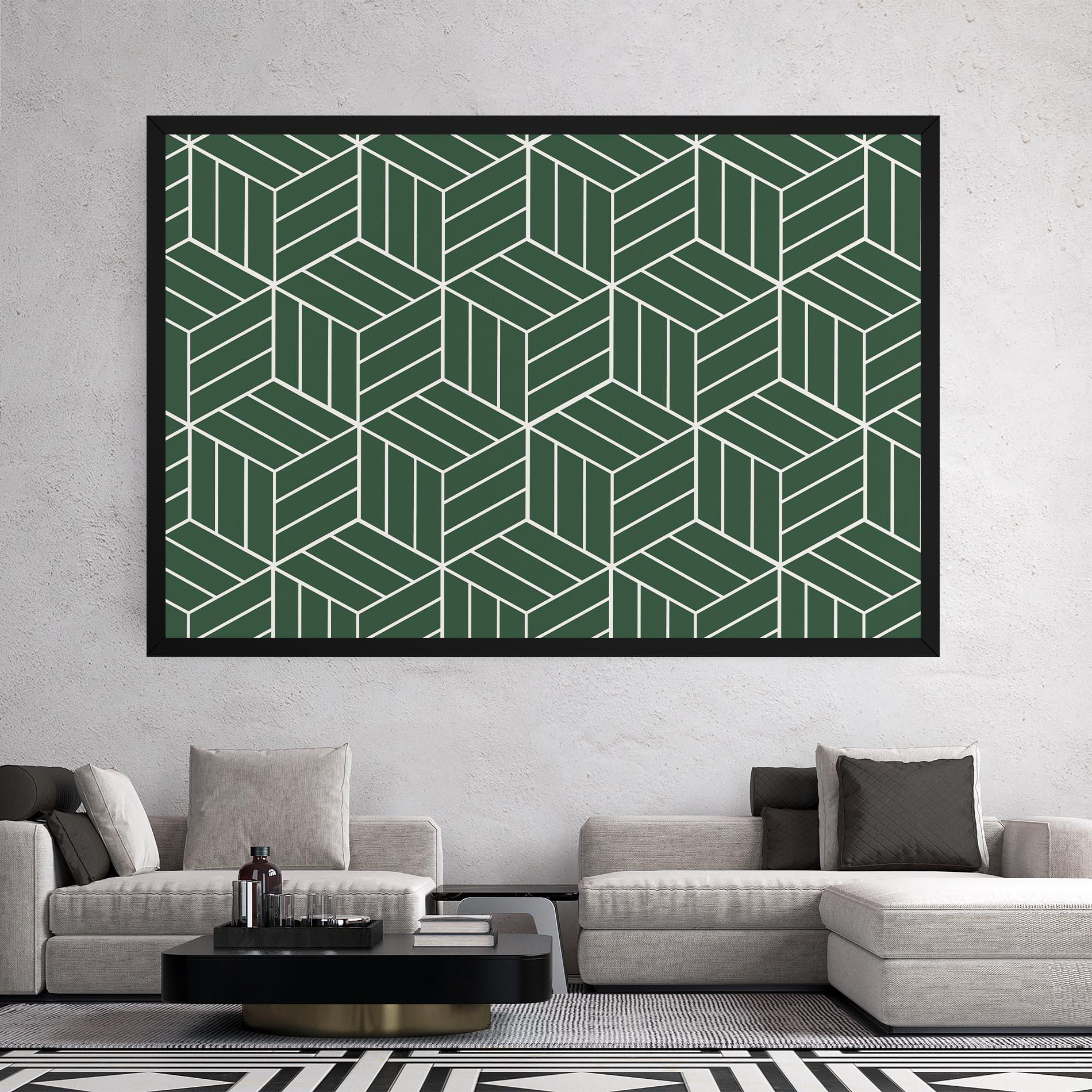 Leinwandbild Green Square mockup 2