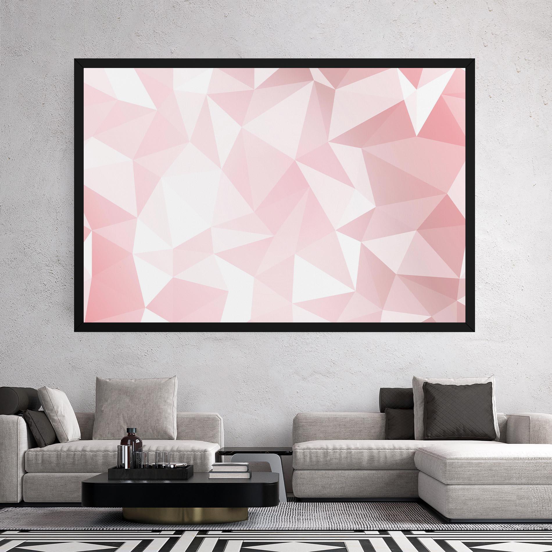 Leinwandbild Pink Triangle mockup 2